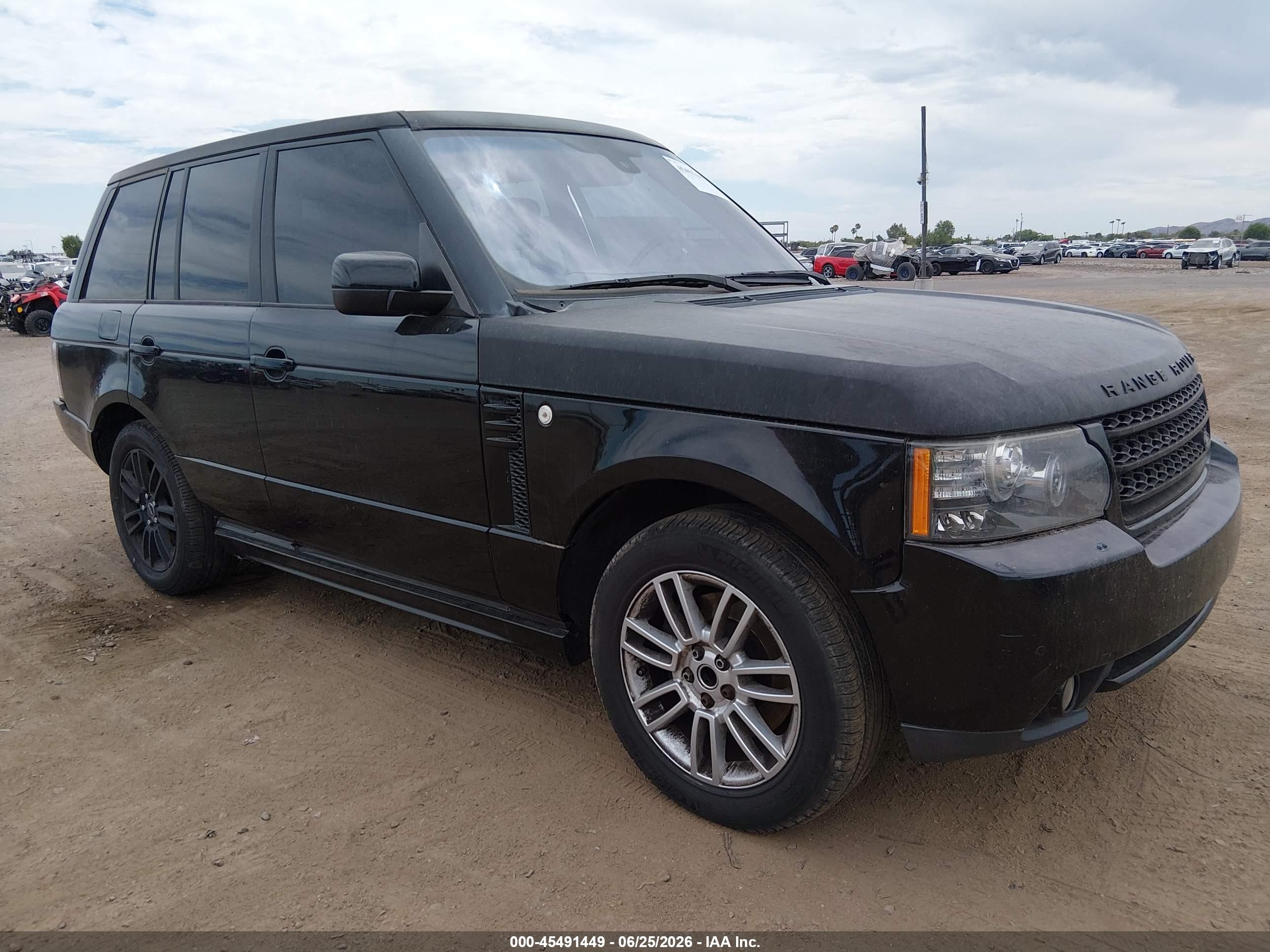 2011 Land Rover Range Rover Hse Черный vin: SALME1D42BA338348