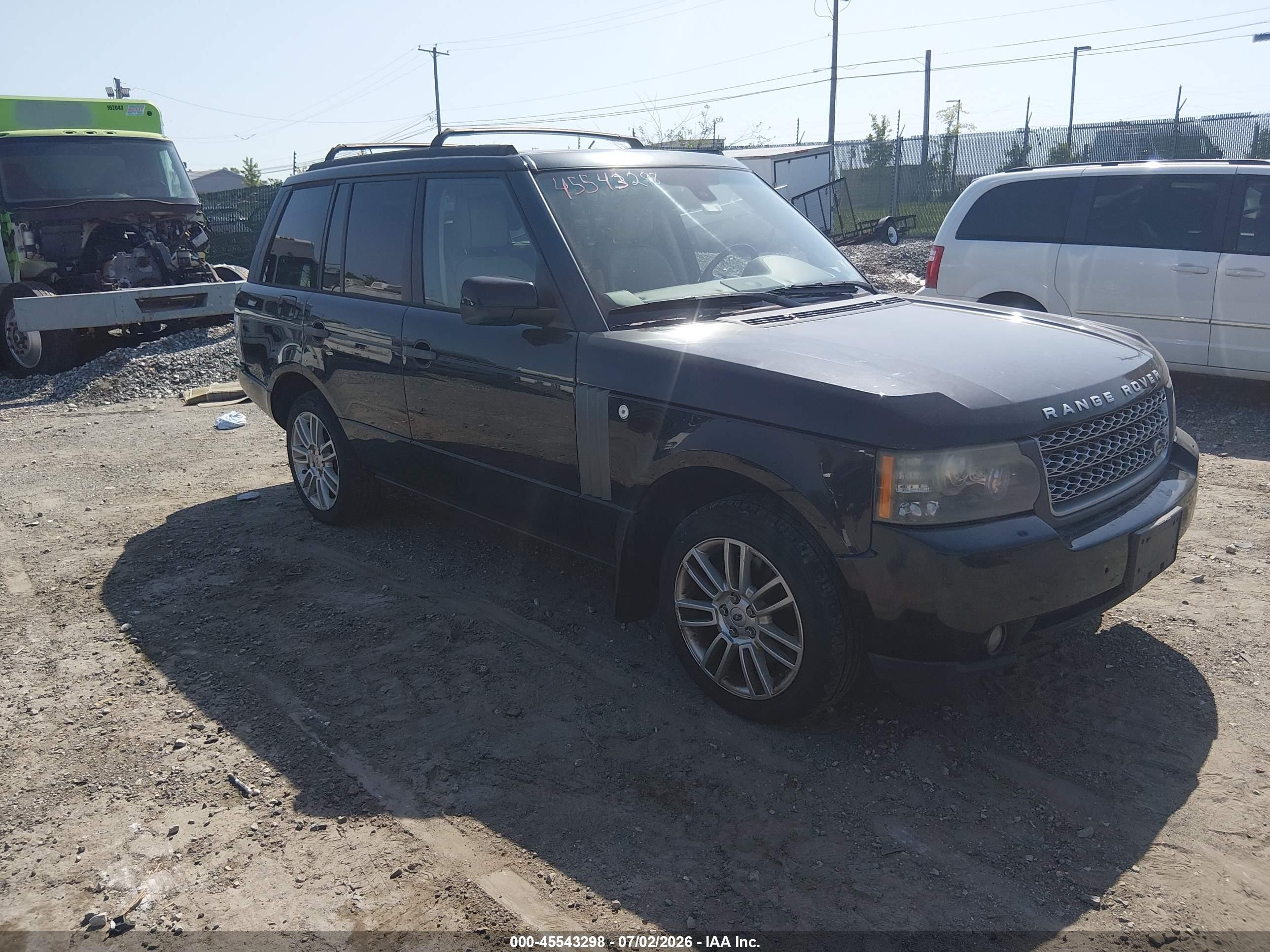 2010 Land Rover Range Rover Hse Black vin: SALME1D43AA320701