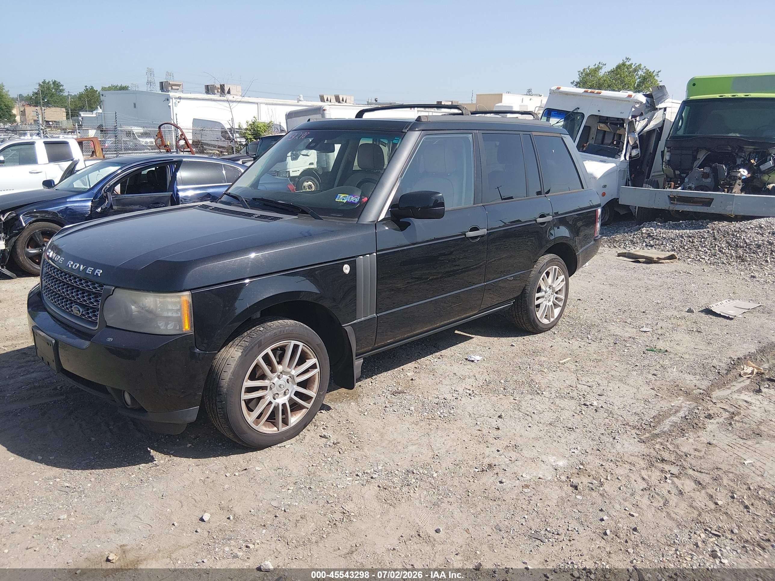2010 Land Rover Range Rover Hse Black vin: SALME1D43AA320701