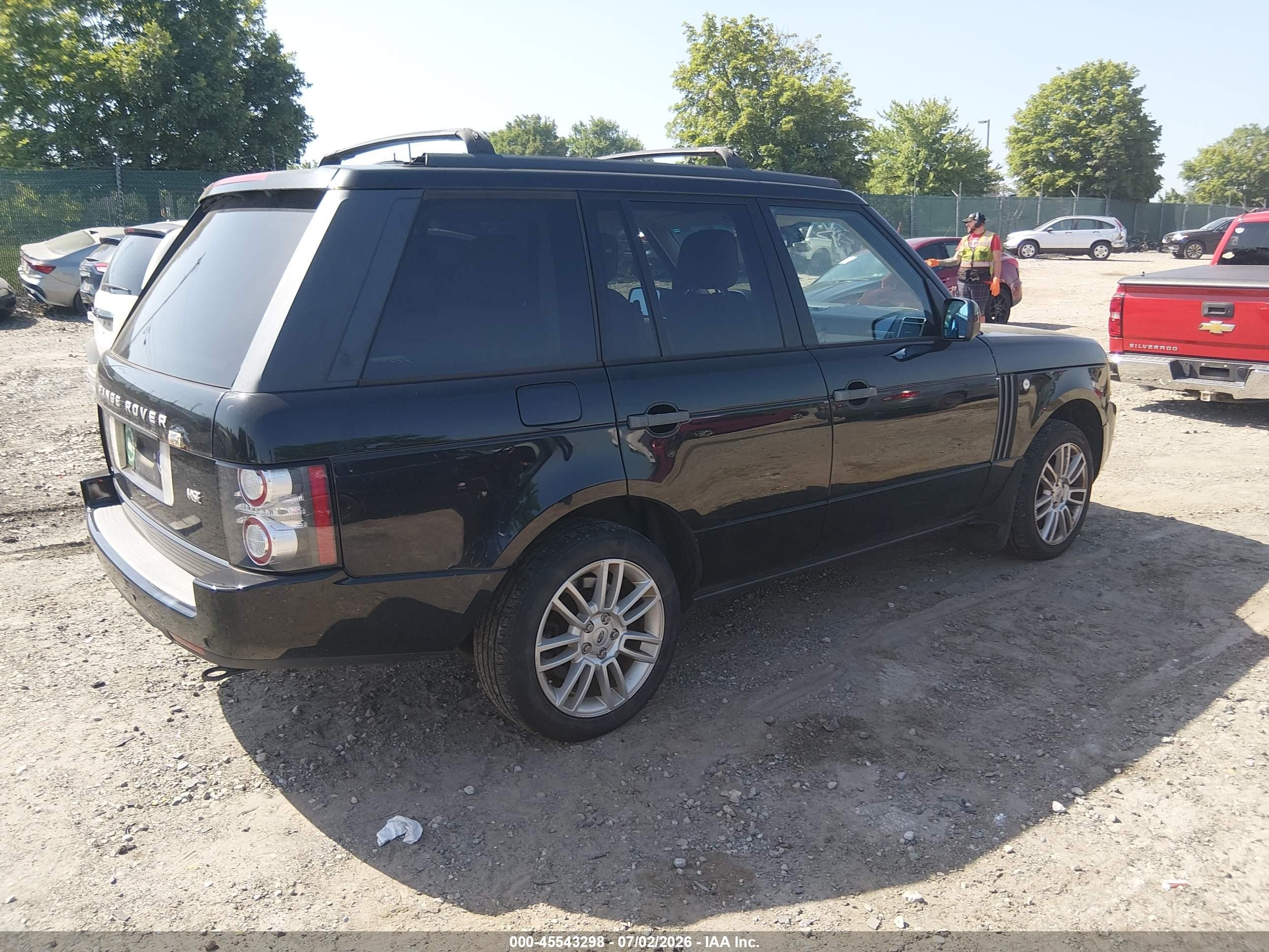 2010 Land Rover Range Rover Hse Black vin: SALME1D43AA320701
