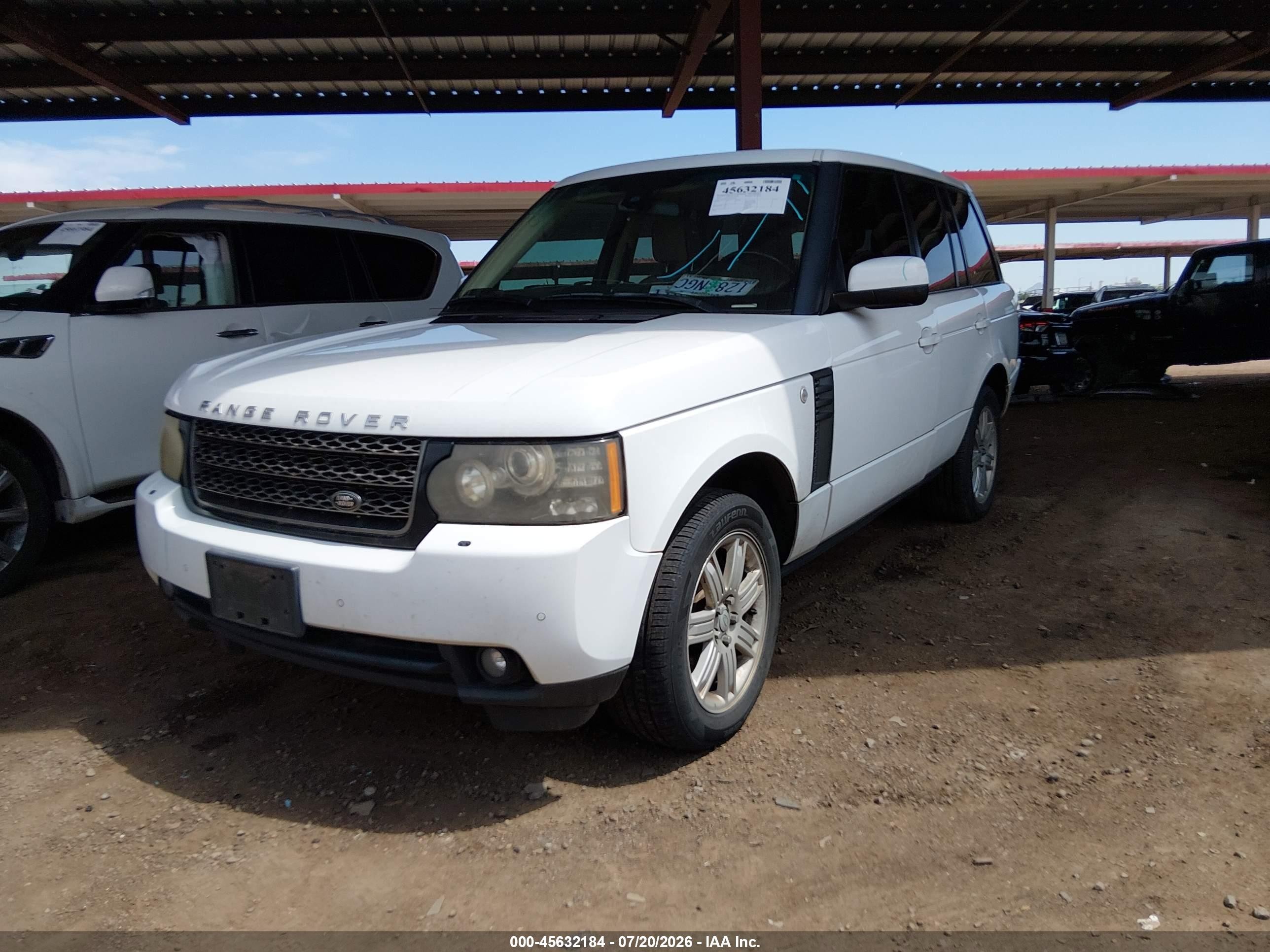 2011 Land Rover Range Rover Hse White vin: SALME1D43BA357328