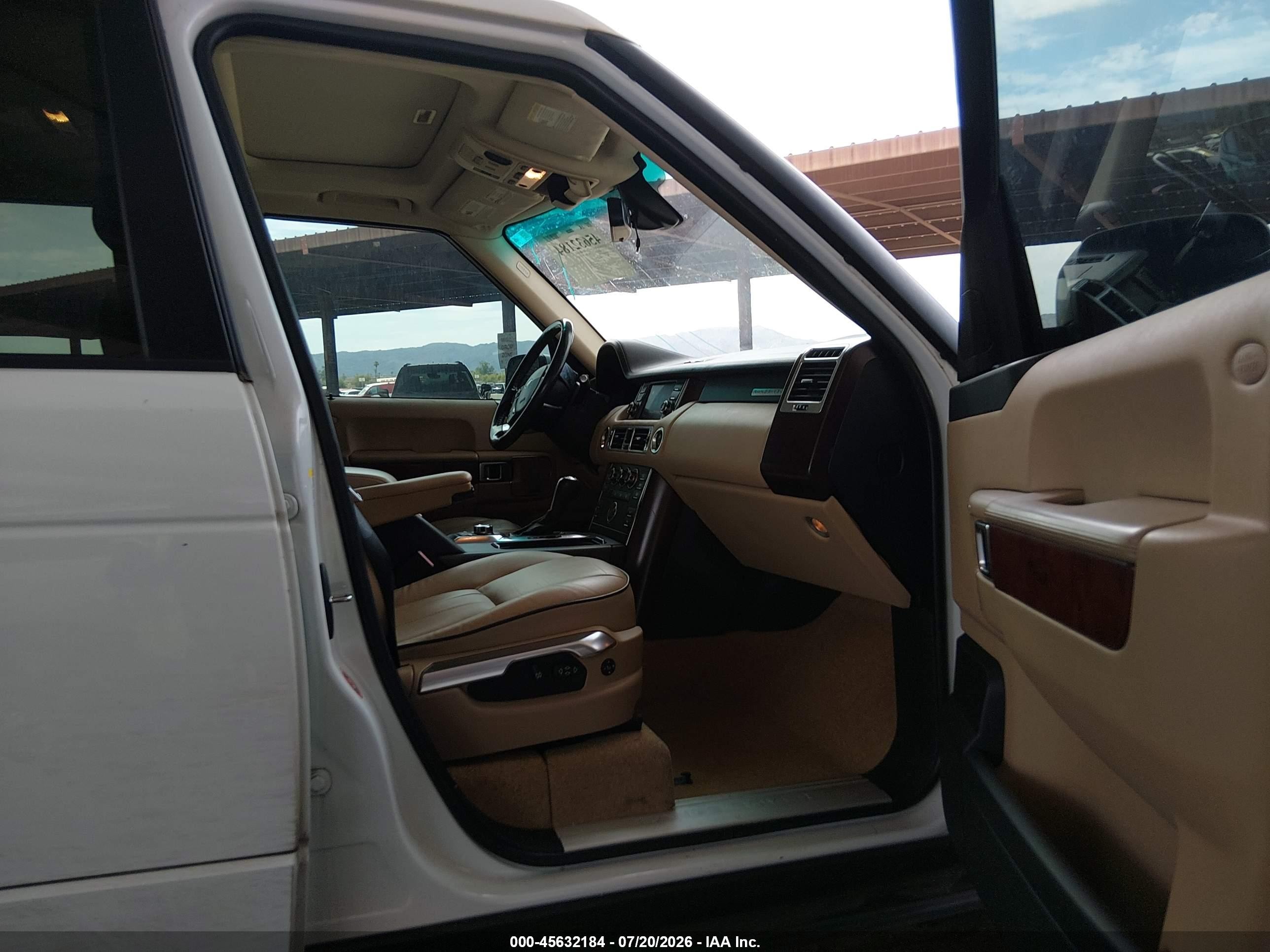 2011 Land Rover Range Rover Hse White vin: SALME1D43BA357328