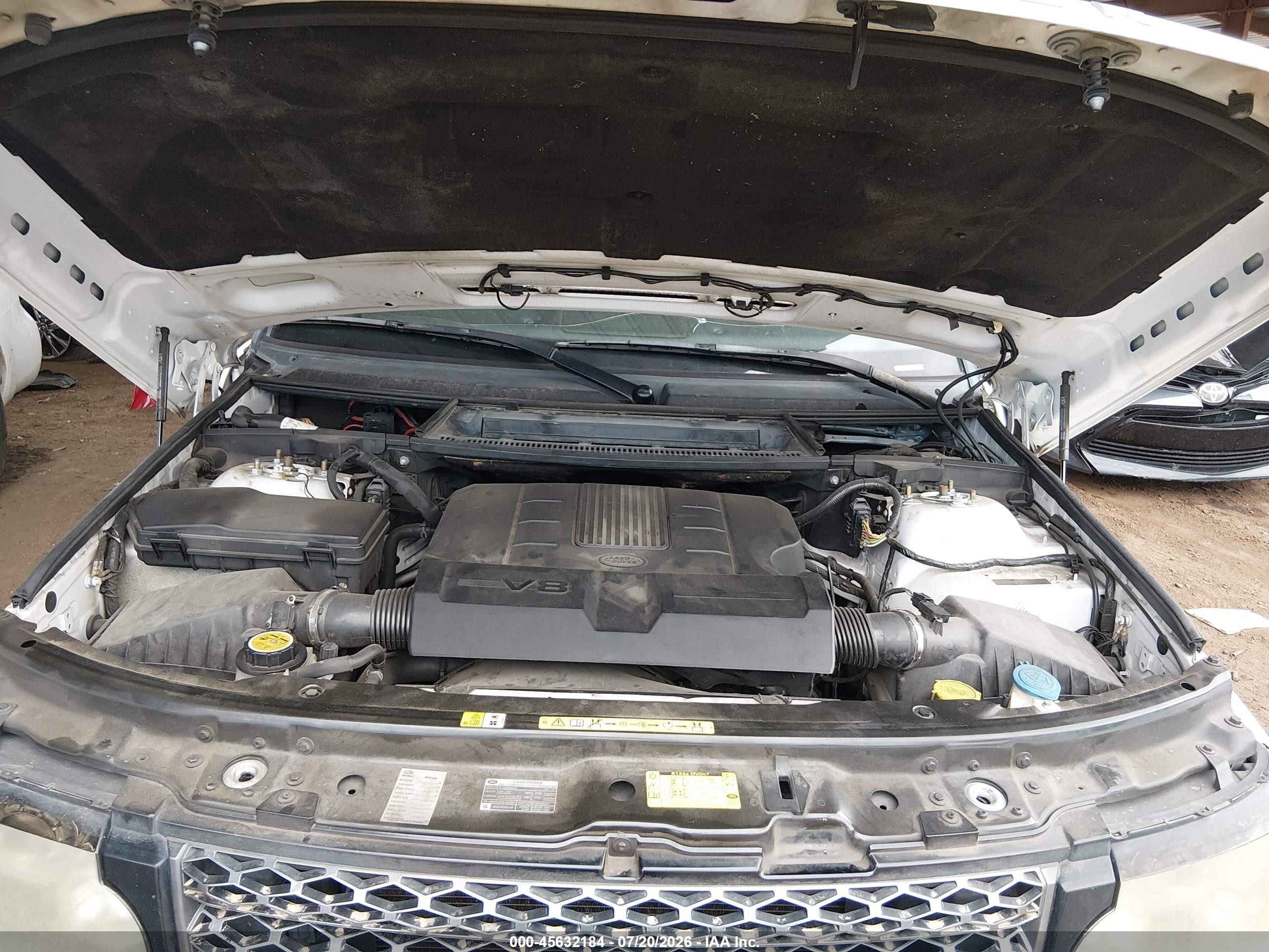 2011 Land Rover Range Rover Hse White vin: SALME1D43BA357328