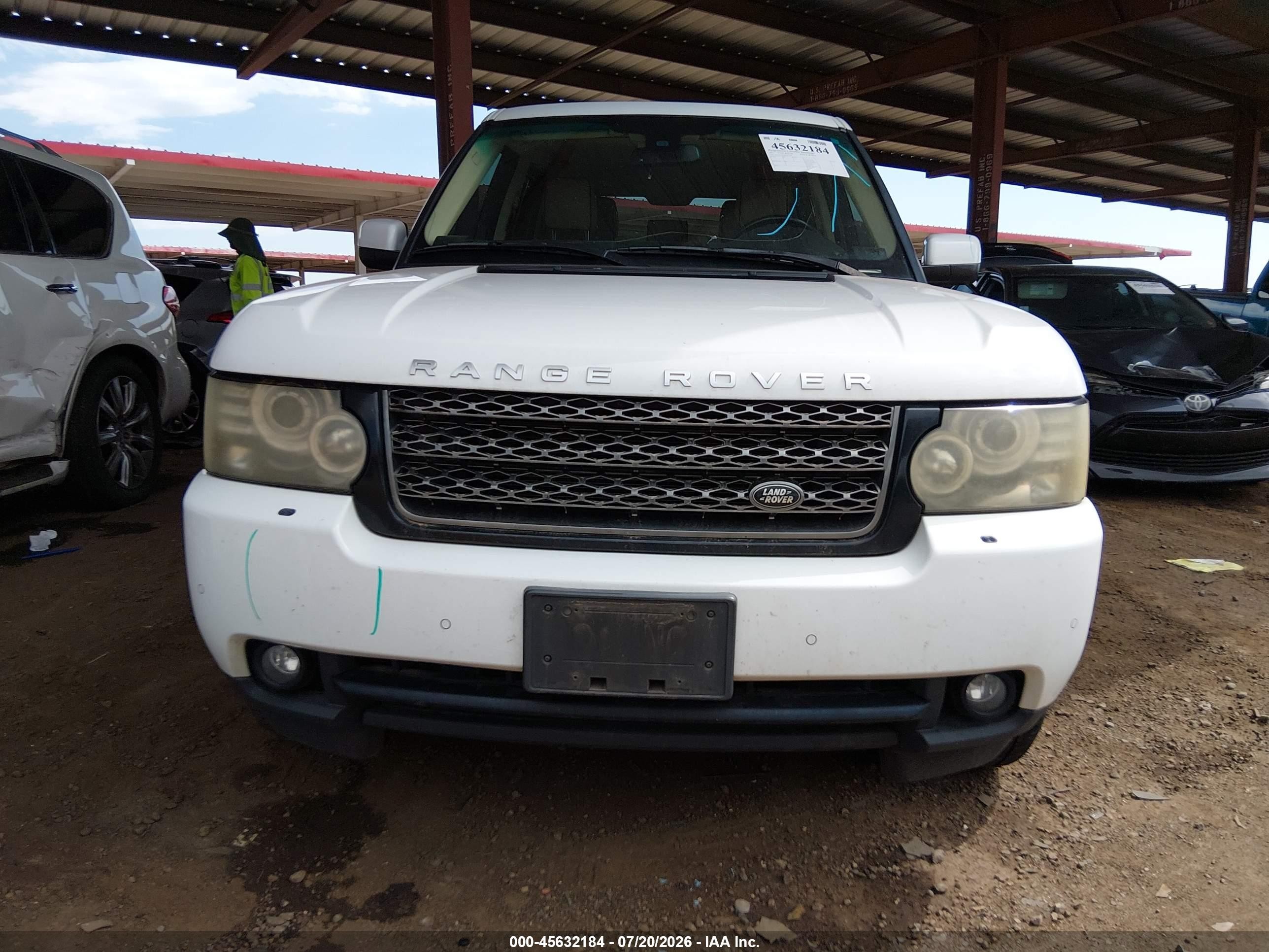 2011 Land Rover Range Rover Hse White vin: SALME1D43BA357328