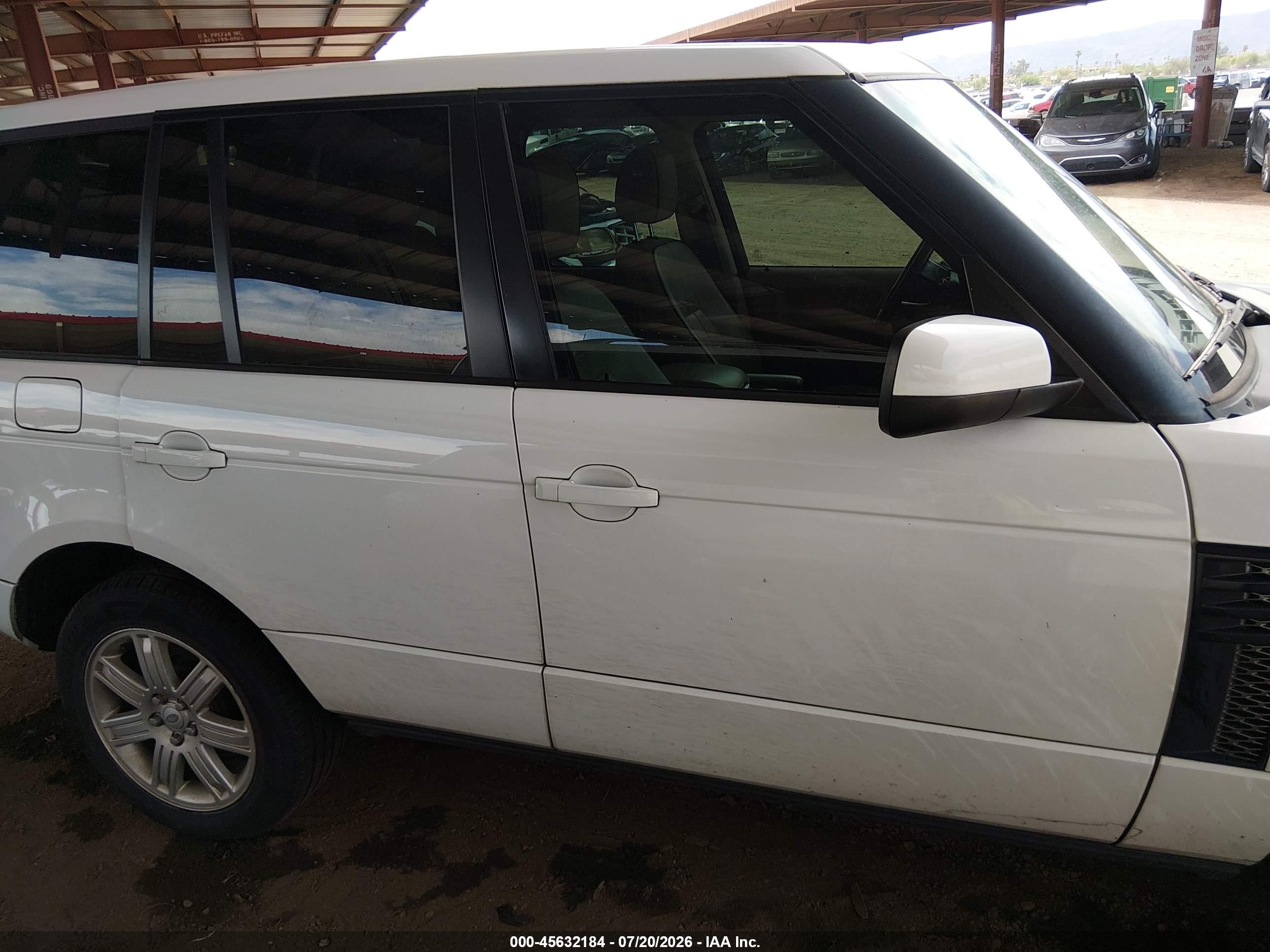 2011 Land Rover Range Rover Hse White vin: SALME1D43BA357328