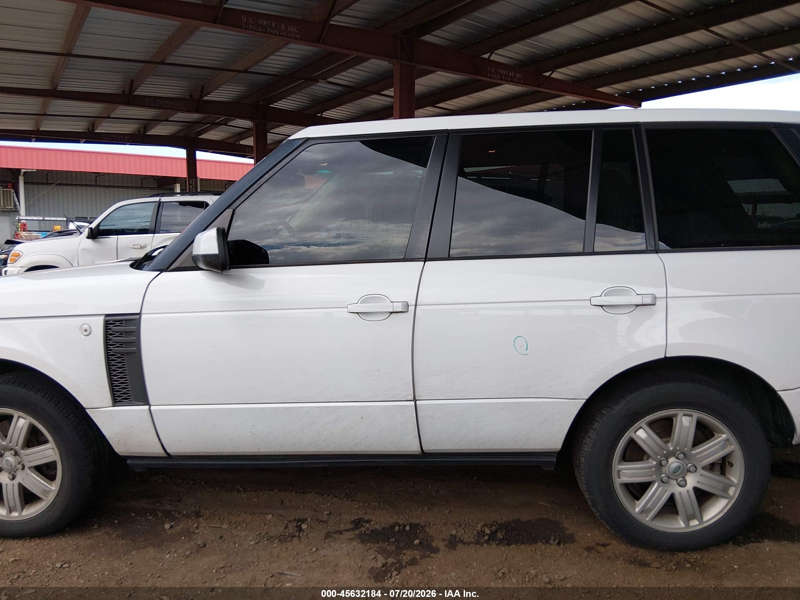 2011 Land Rover Range Rover Hse White vin: SALME1D43BA357328