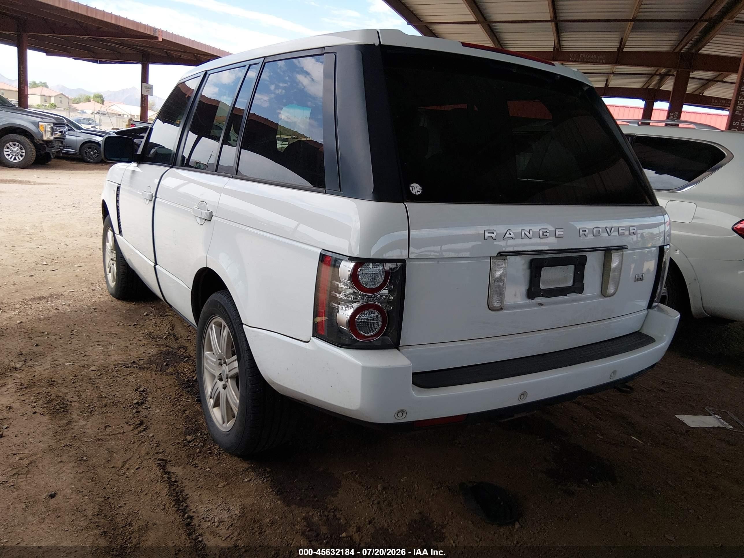 2011 Land Rover Range Rover Hse White vin: SALME1D43BA357328