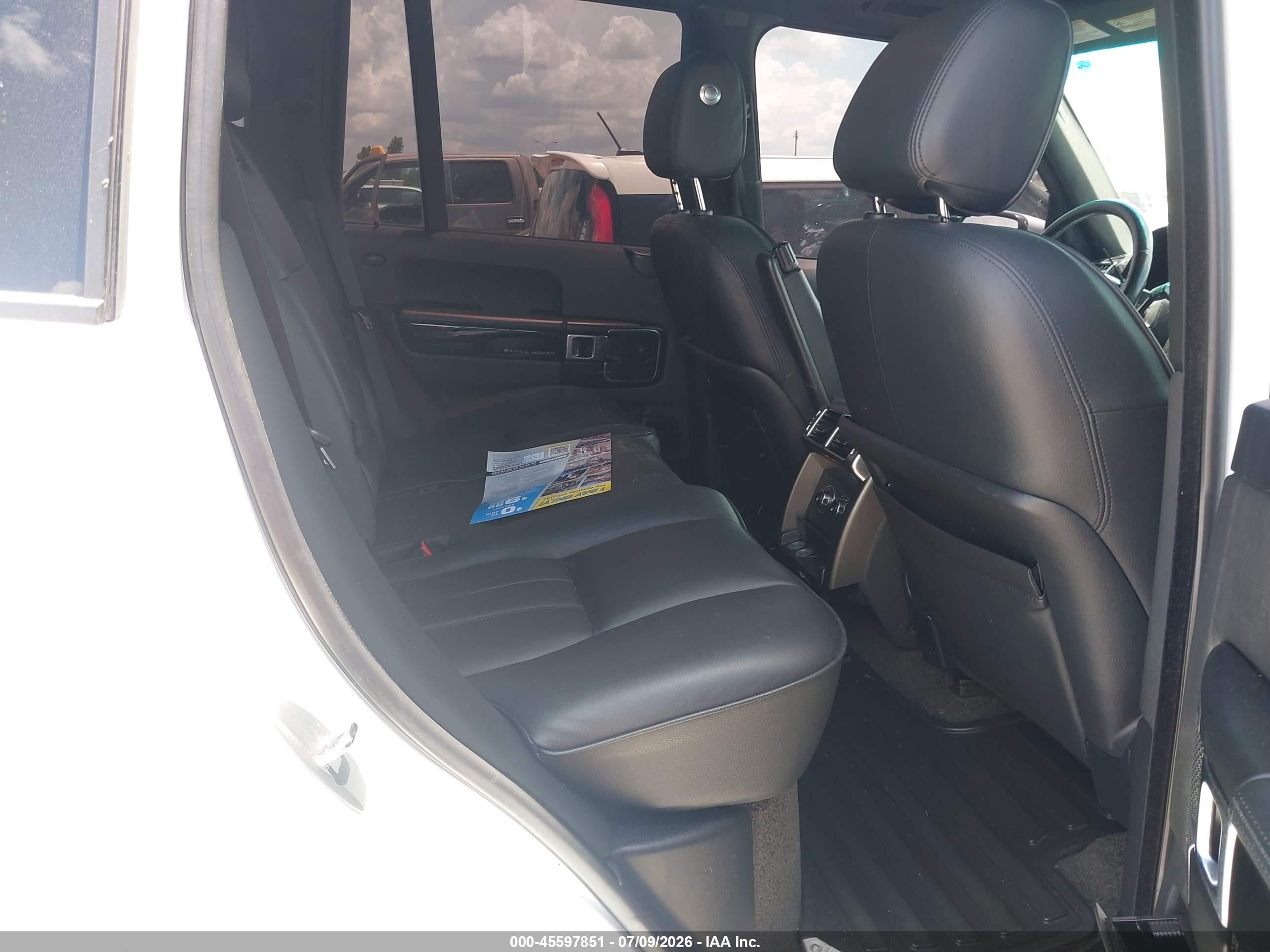 2012 Land Rover Range Rover Hse White vin: SALME1D43CA390234