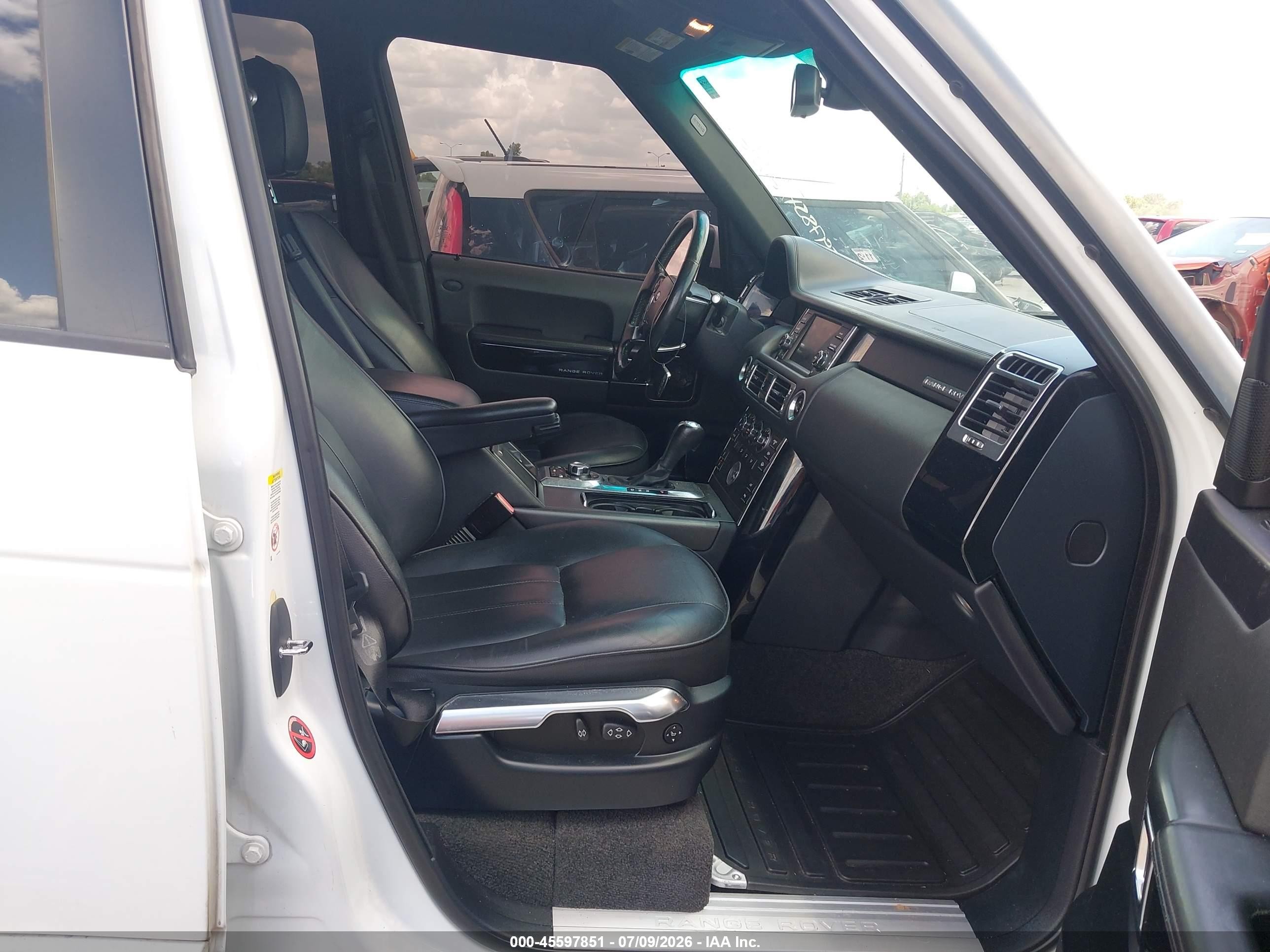 2012 Land Rover Range Rover Hse White vin: SALME1D43CA390234