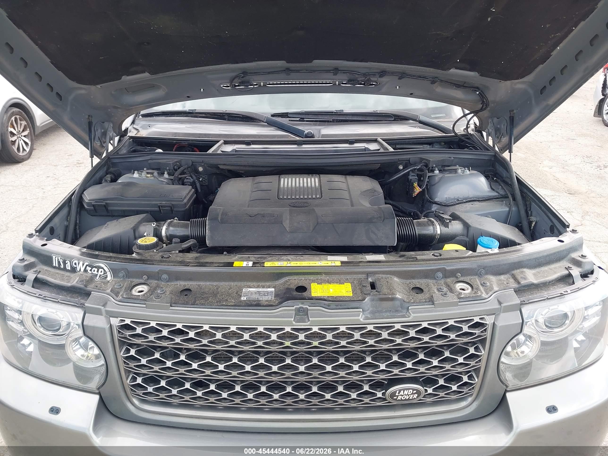 2011 Land Rover Range Rover Hse Gray vin: SALME1D45BA353877