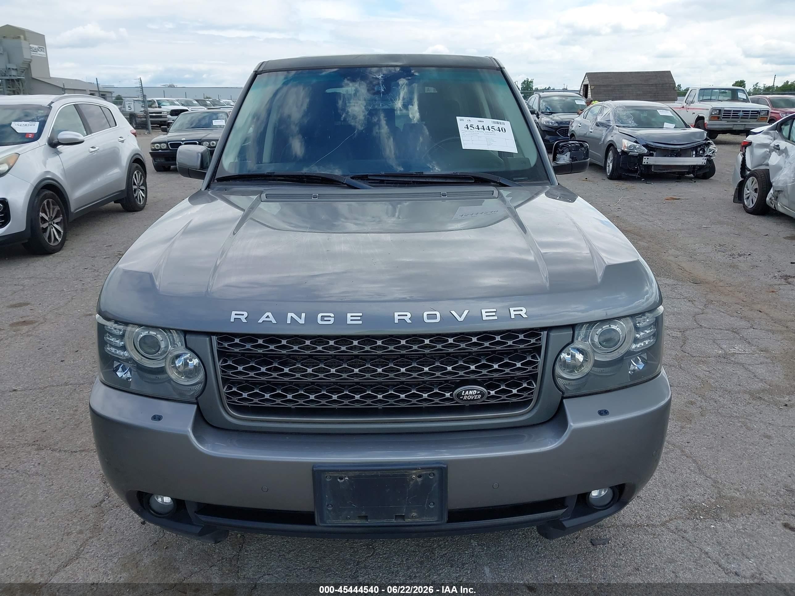 2011 Land Rover Range Rover Hse Gray vin: SALME1D45BA353877