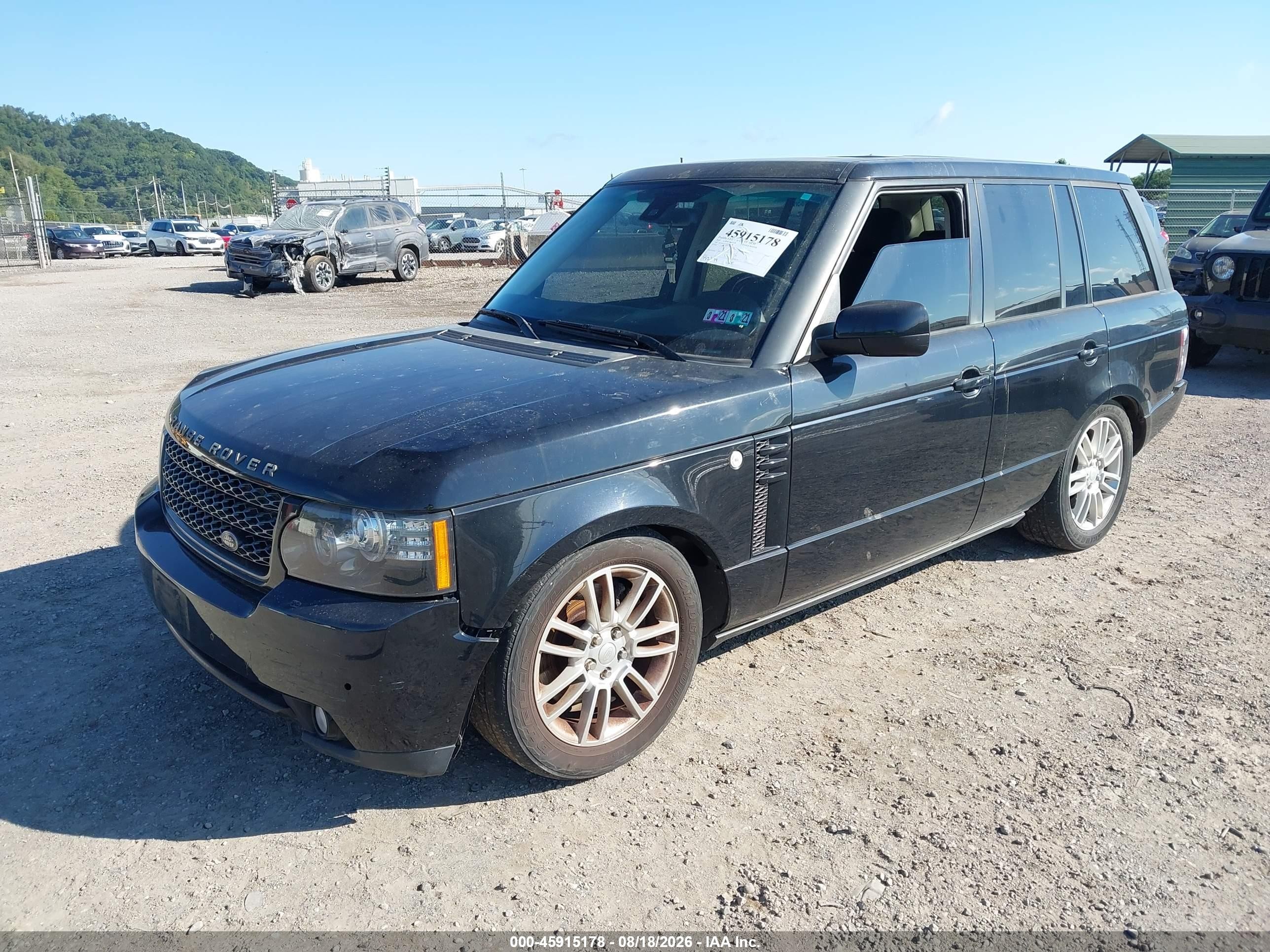 2012 Land Rover Range Rover Hse Black vin: SALME1D45CA363701