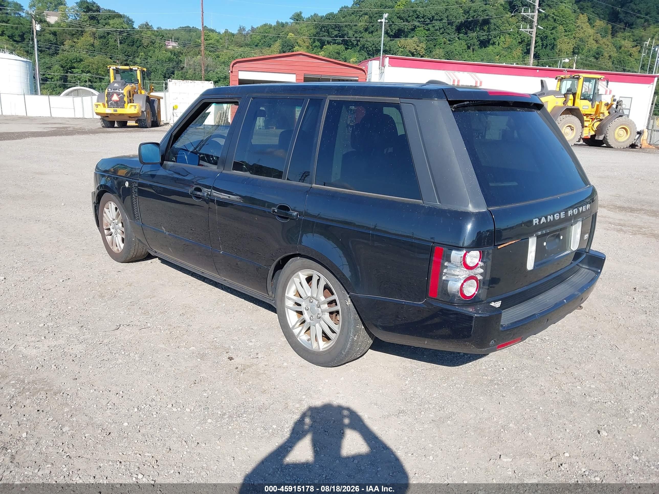 2012 Land Rover Range Rover Hse Black vin: SALME1D45CA363701