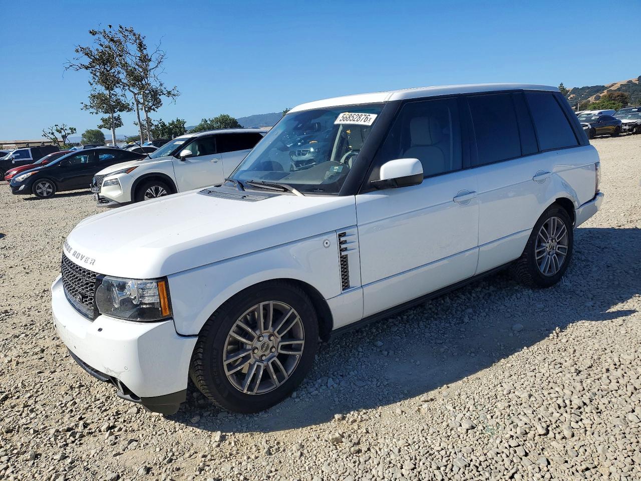 2012 Land Rover Range Rover Hse White vin: SALME1D45CA383642