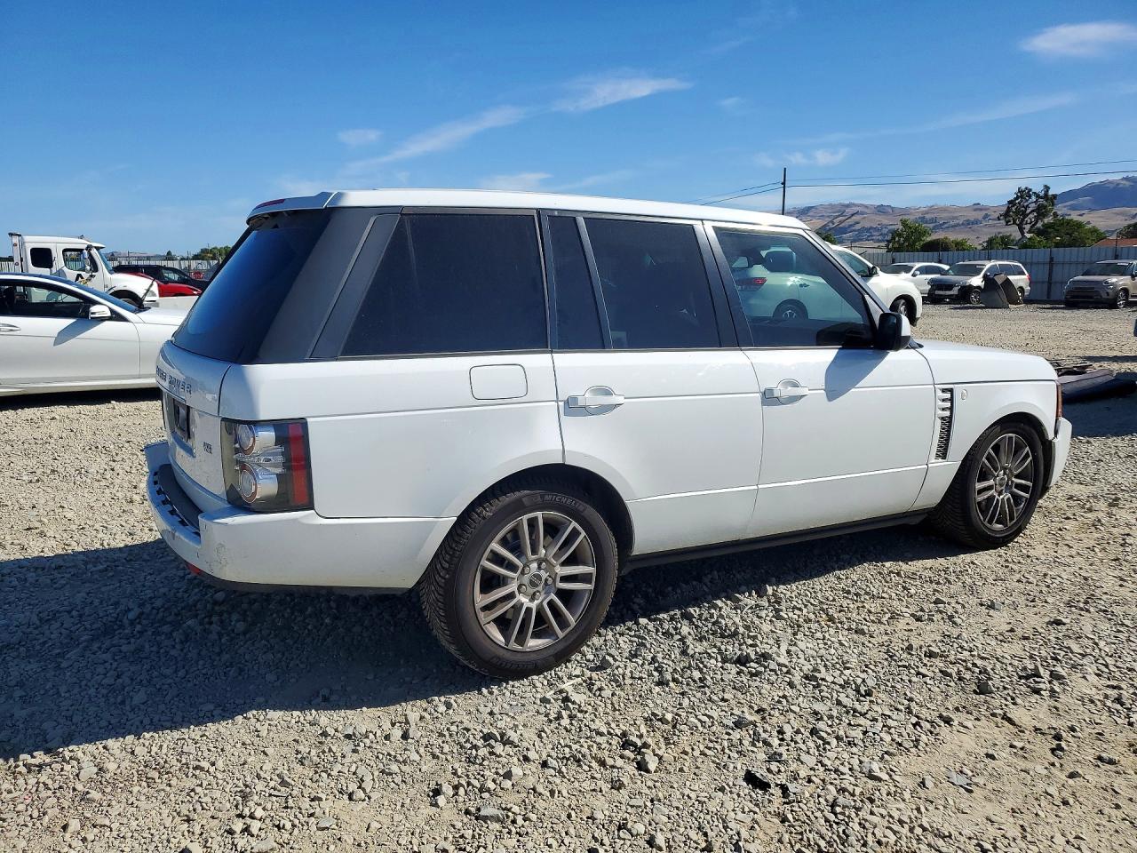 2012 Land Rover Range Rover Hse White vin: SALME1D45CA383642