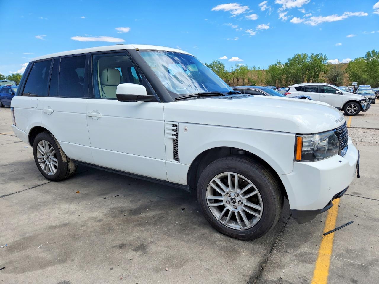 2012 Land Rover Range Rover Hse Белый vin: SALME1D47CA385750