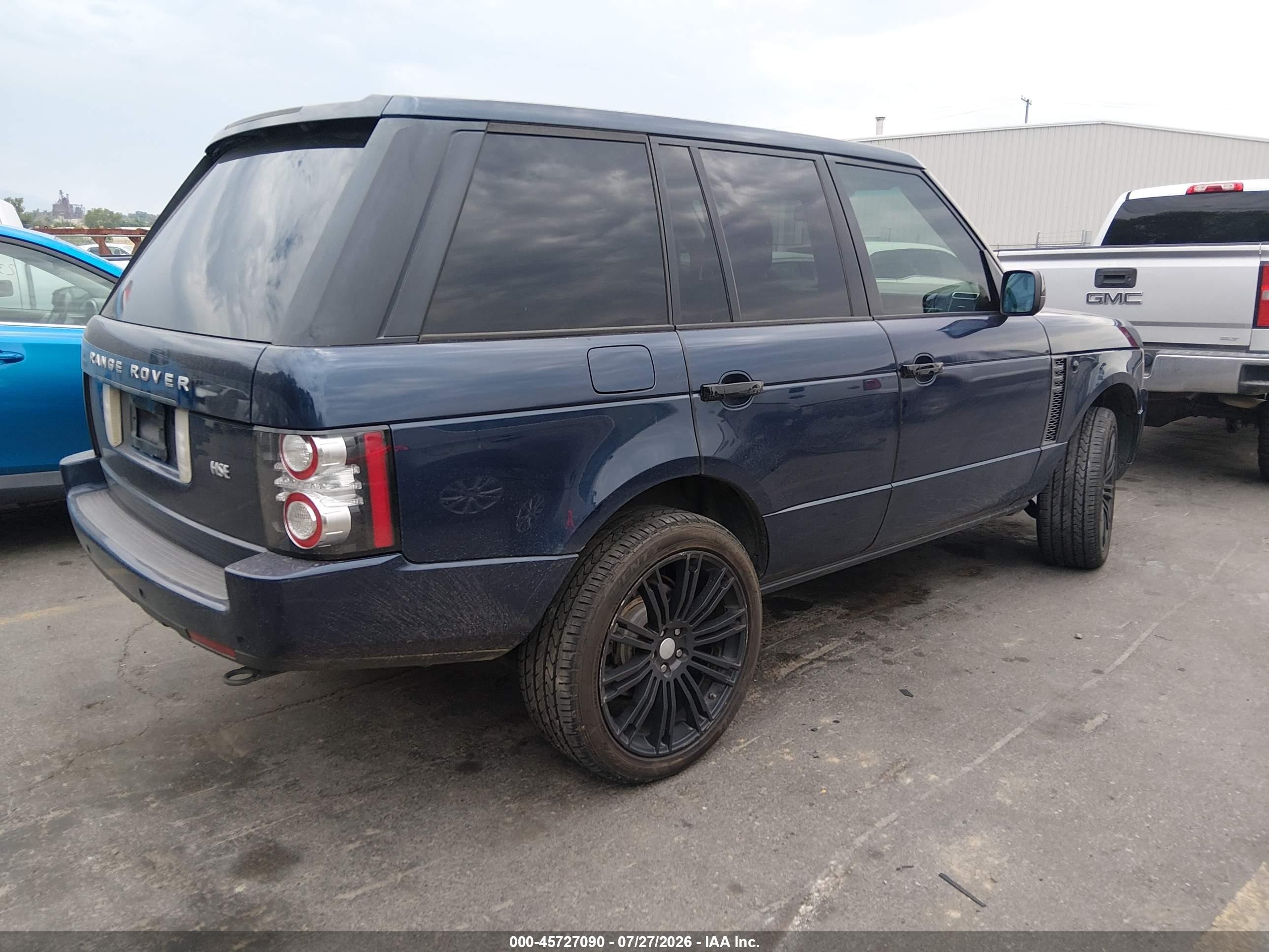 2011 Land Rover Range Rover Hse Blue vin: SALME1D49BA348214