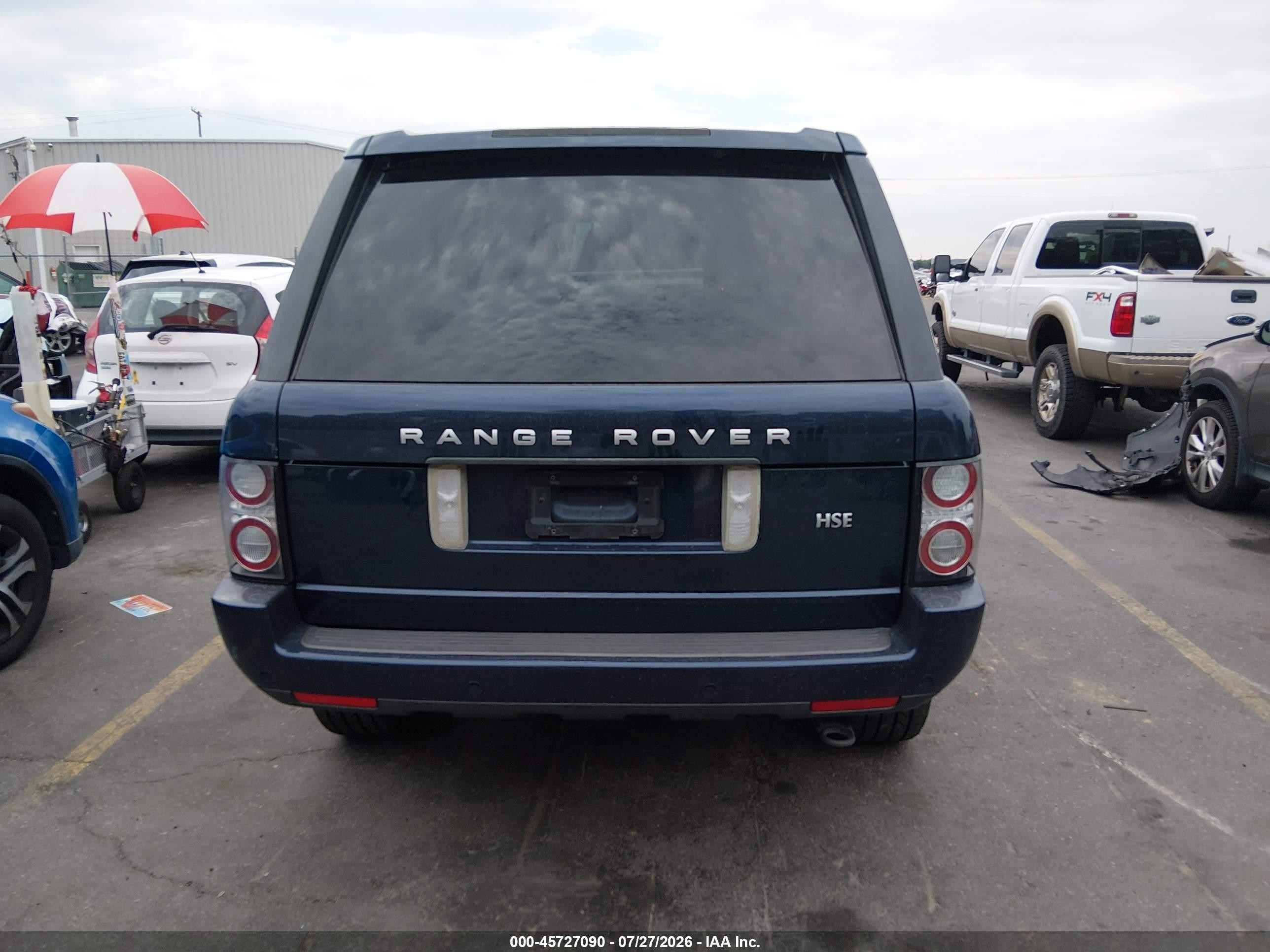 2011 Land Rover Range Rover Hse Blue vin: SALME1D49BA348214