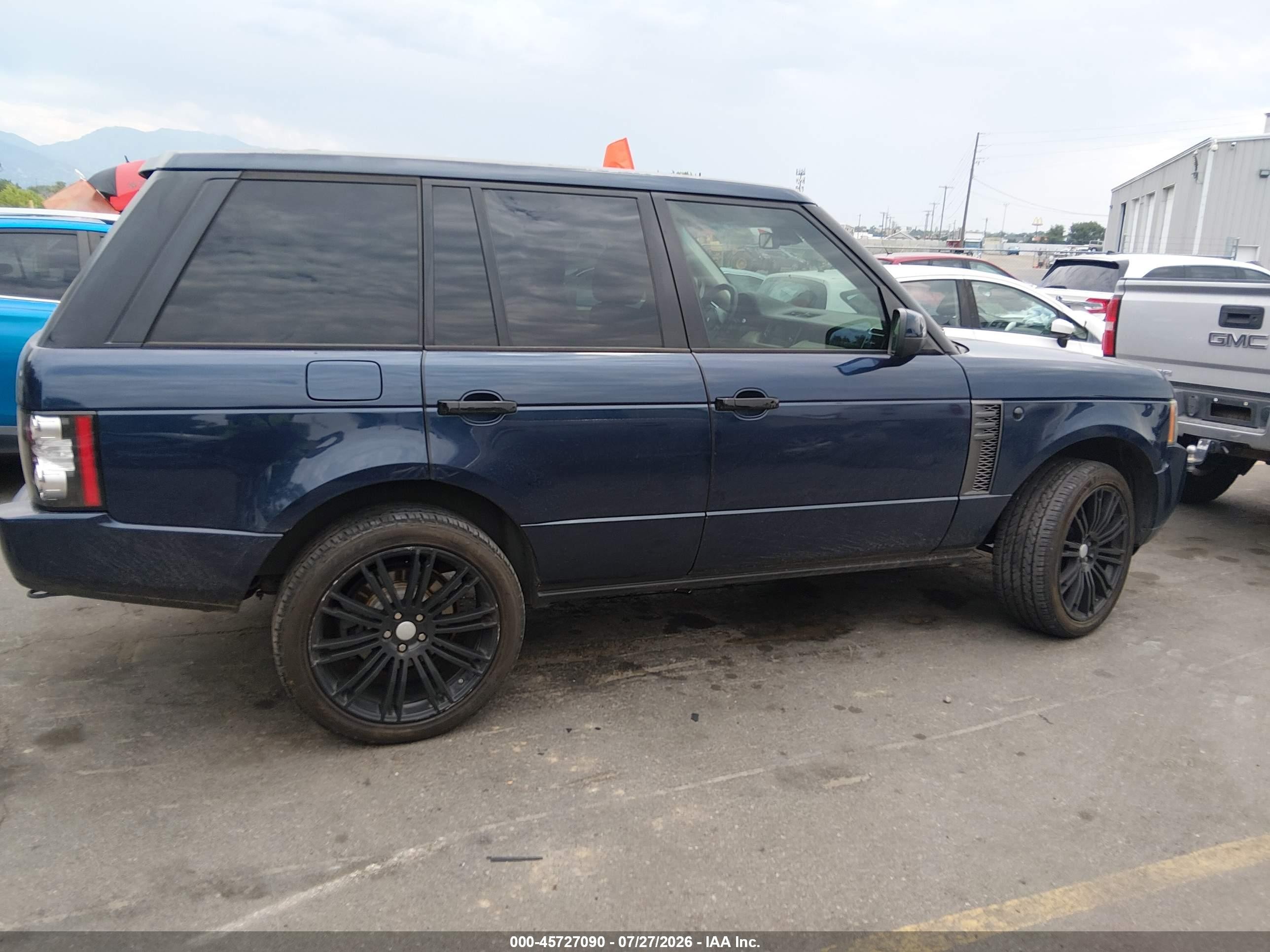 2011 Land Rover Range Rover Hse Blue vin: SALME1D49BA348214