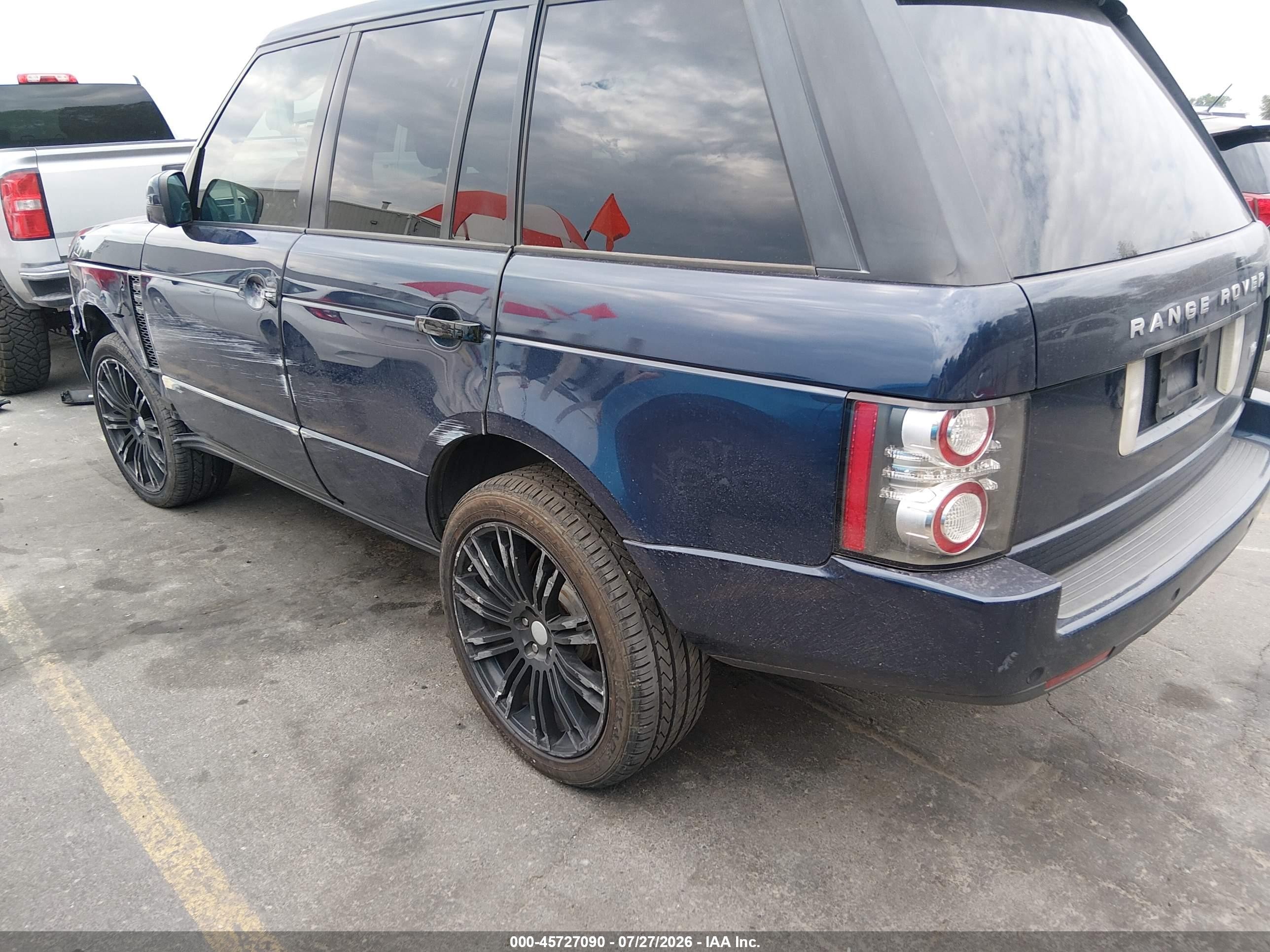 2011 Land Rover Range Rover Hse Blue vin: SALME1D49BA348214