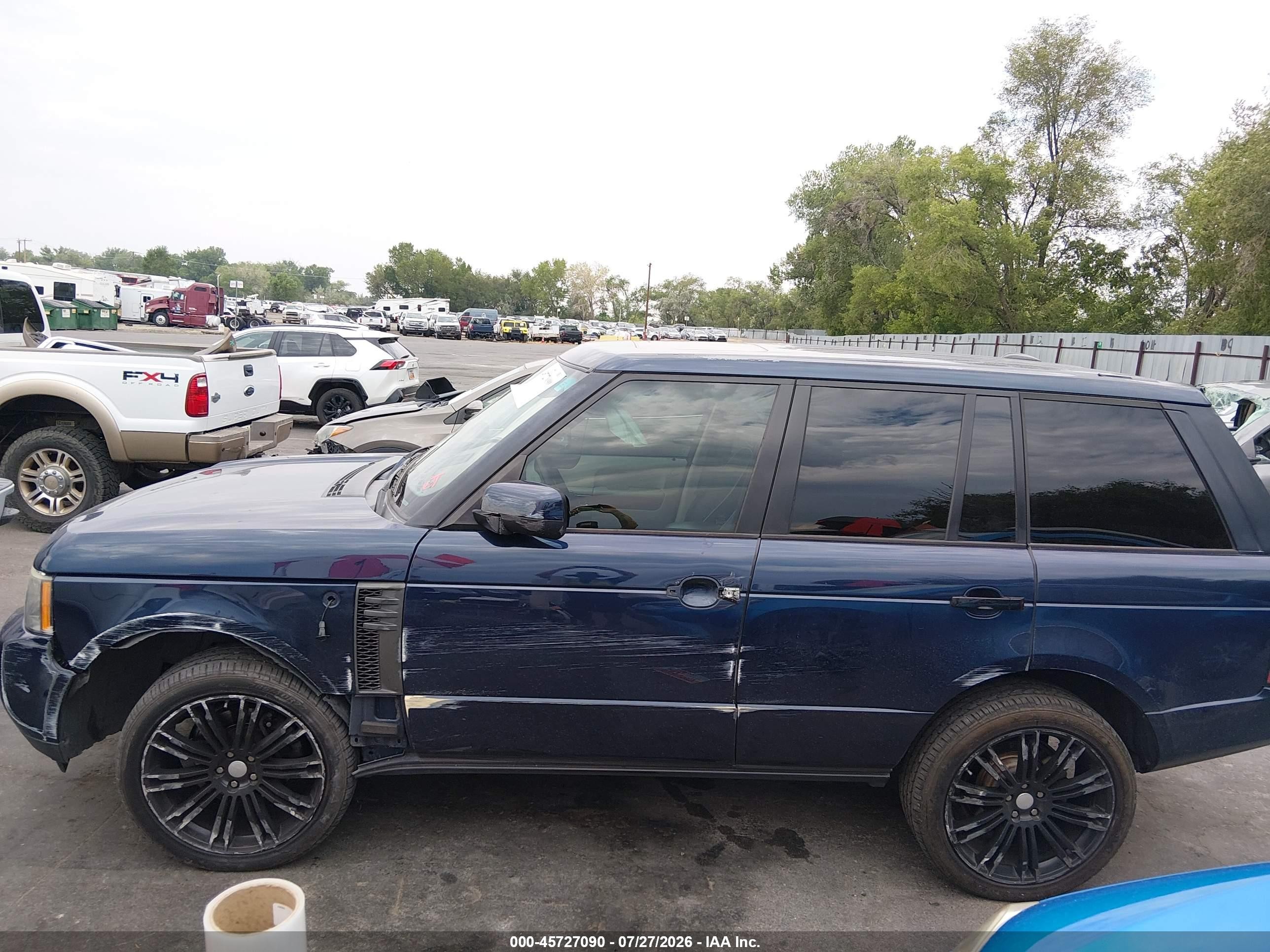 2011 Land Rover Range Rover Hse Blue vin: SALME1D49BA348214