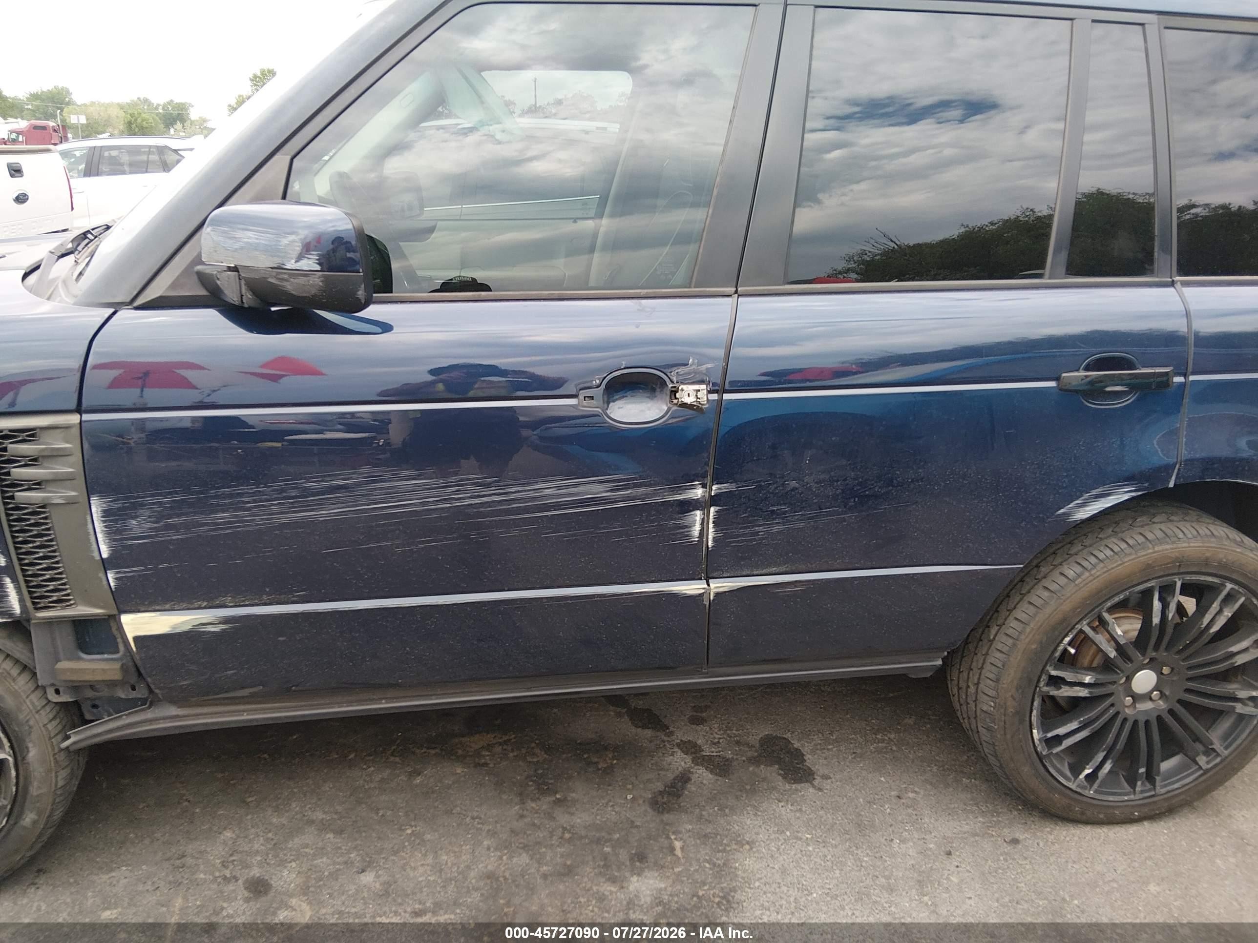 2011 Land Rover Range Rover Hse Blue vin: SALME1D49BA348214