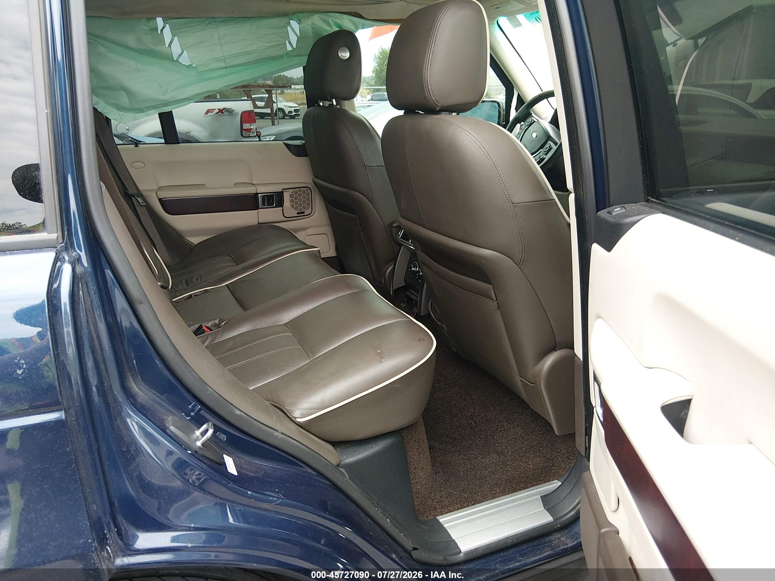 2011 Land Rover Range Rover Hse Blue vin: SALME1D49BA348214
