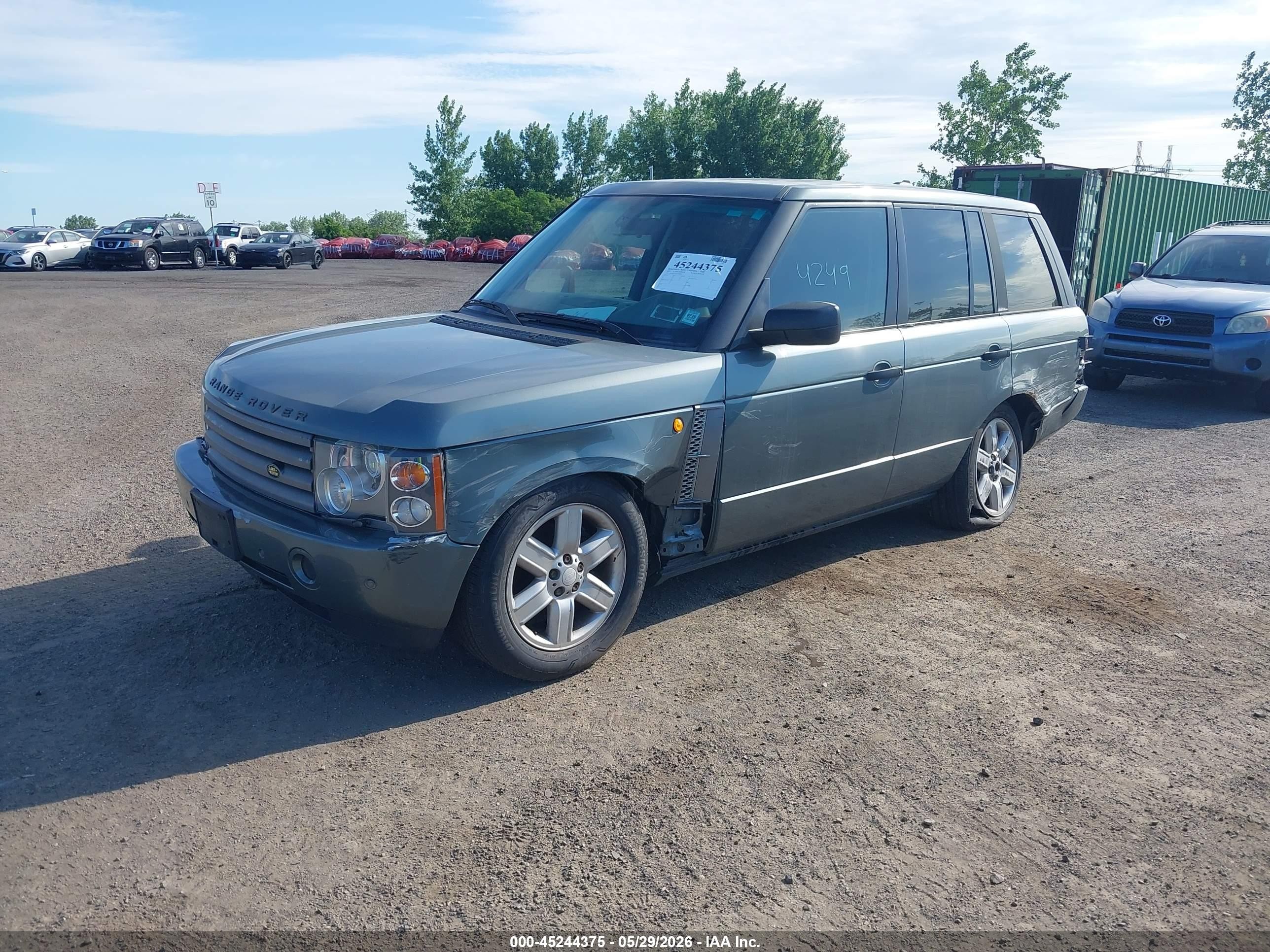 2005 Land Rover Range Rover Hse Gray vin: SALMF11425A190854