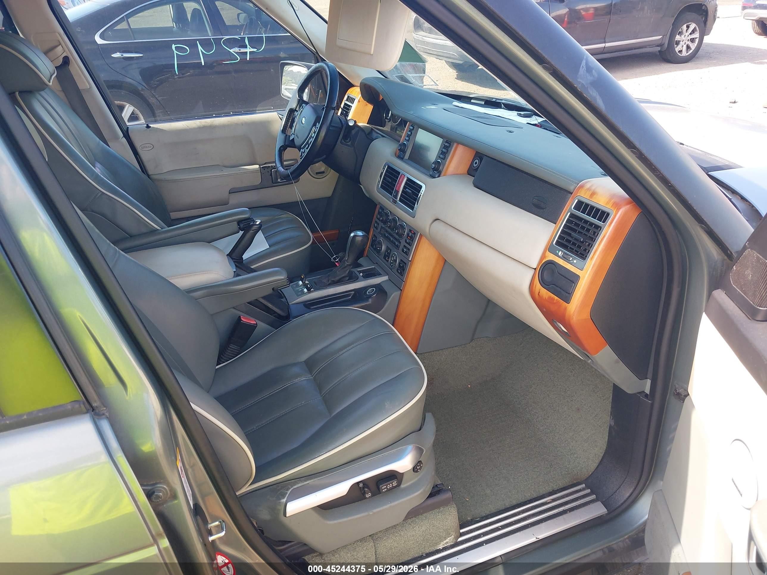 2005 Land Rover Range Rover Hse Gray vin: SALMF11425A190854
