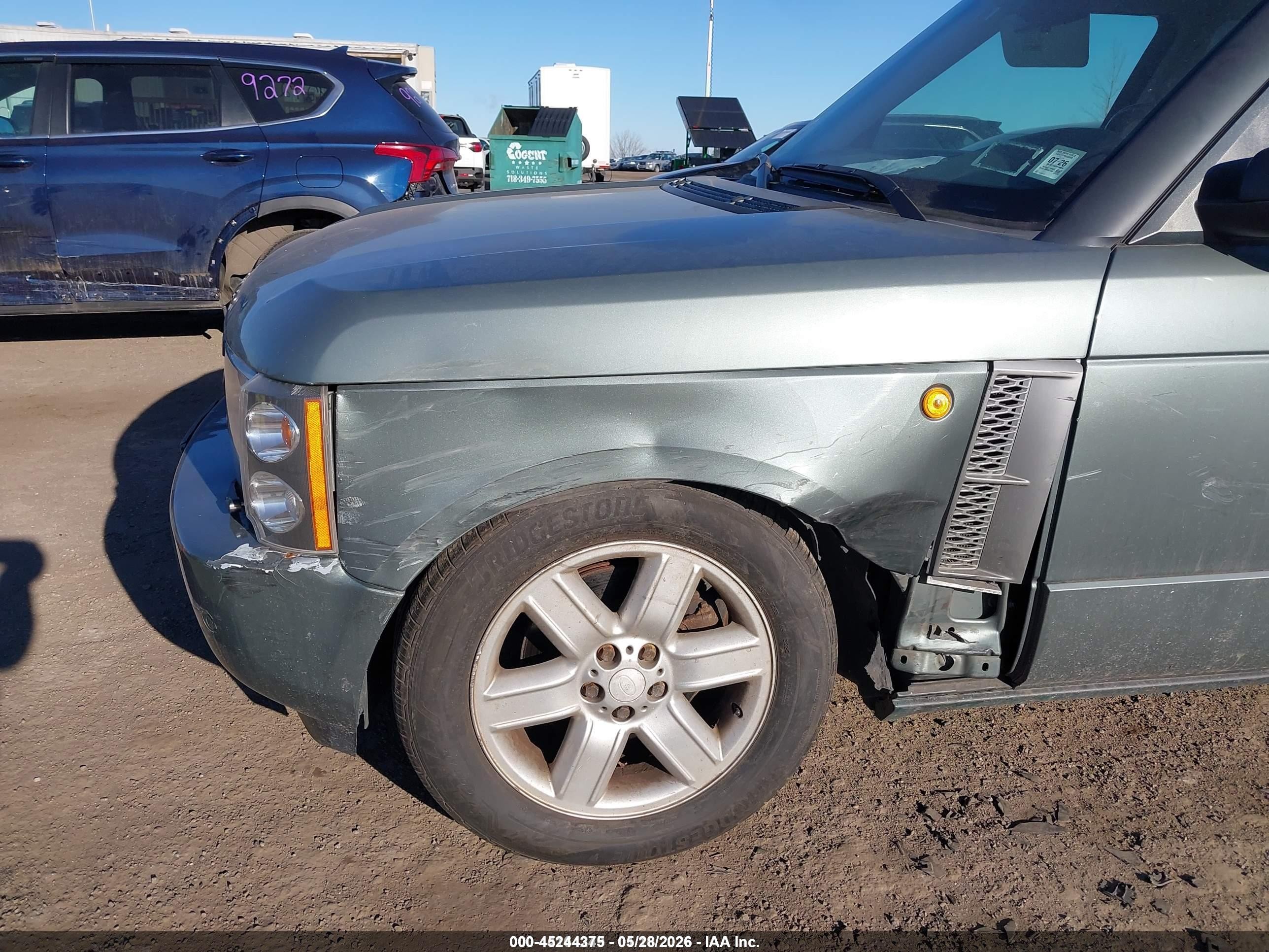2005 Land Rover Range Rover Hse Gray vin: SALMF11425A190854