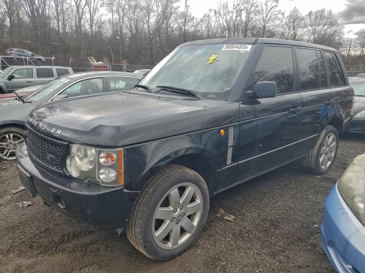 2004 Land Rover Range Rover Hse Black vin: SALMF11434A168683