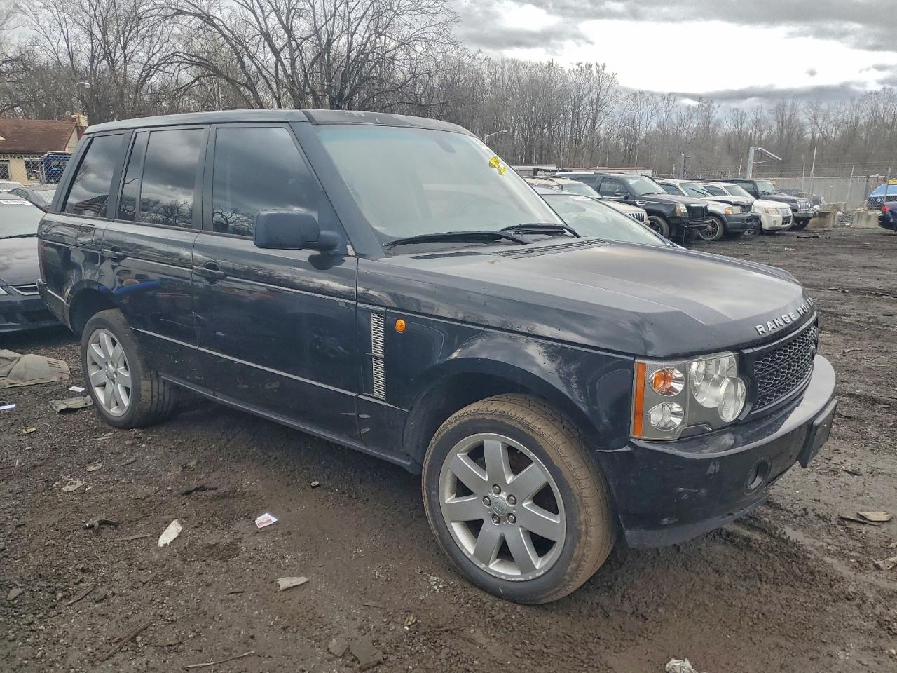 2004 Land Rover Range Rover Hse Black vin: SALMF11434A168683