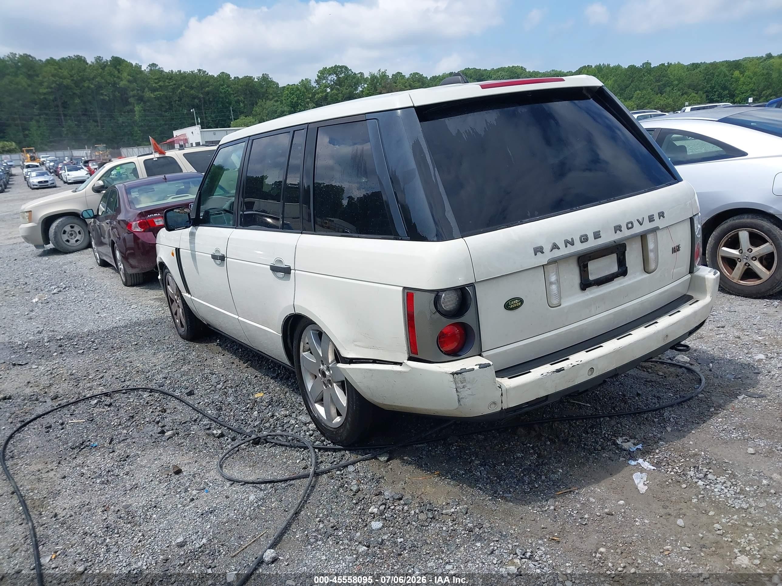 2005 Land Rover Range Rover Hse White vin: SALMF11475A196018