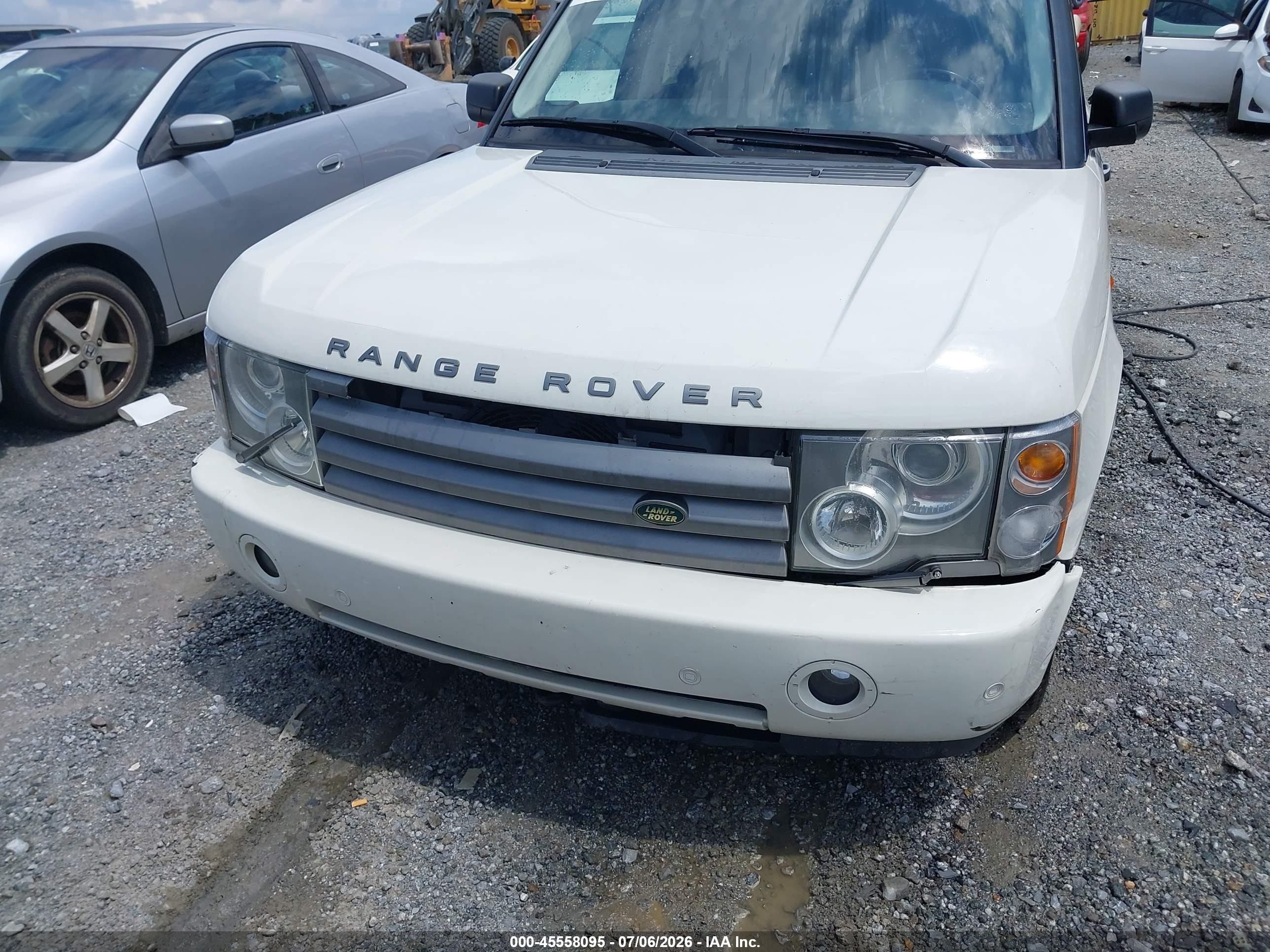 2005 Land Rover Range Rover Hse White vin: SALMF11475A196018