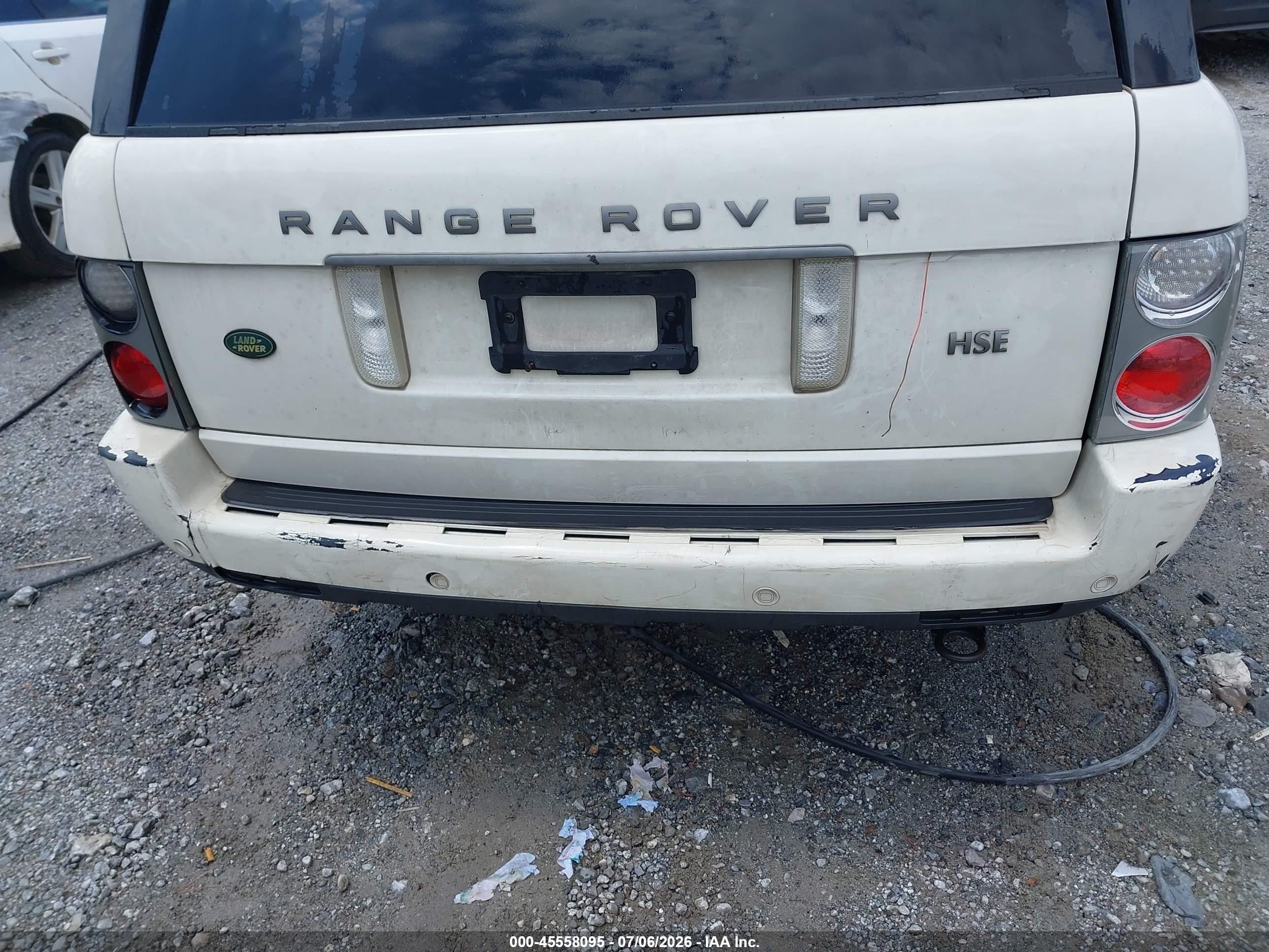 2005 Land Rover Range Rover Hse White vin: SALMF11475A196018