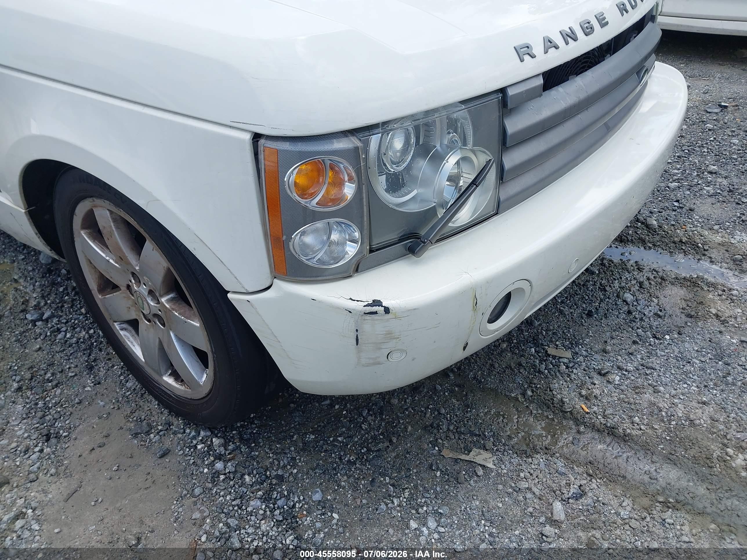 2005 Land Rover Range Rover Hse White vin: SALMF11475A196018