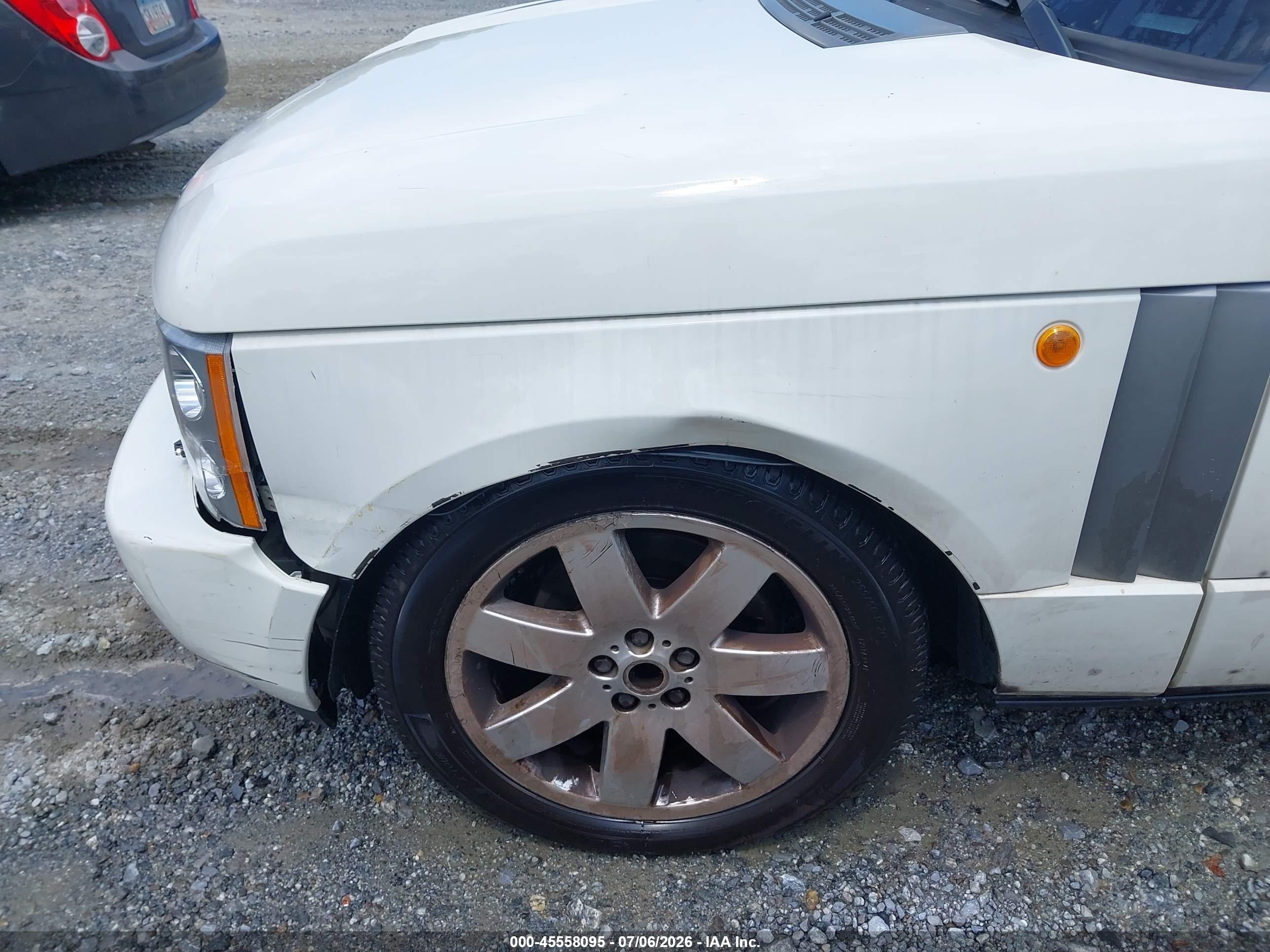2005 Land Rover Range Rover Hse White vin: SALMF11475A196018