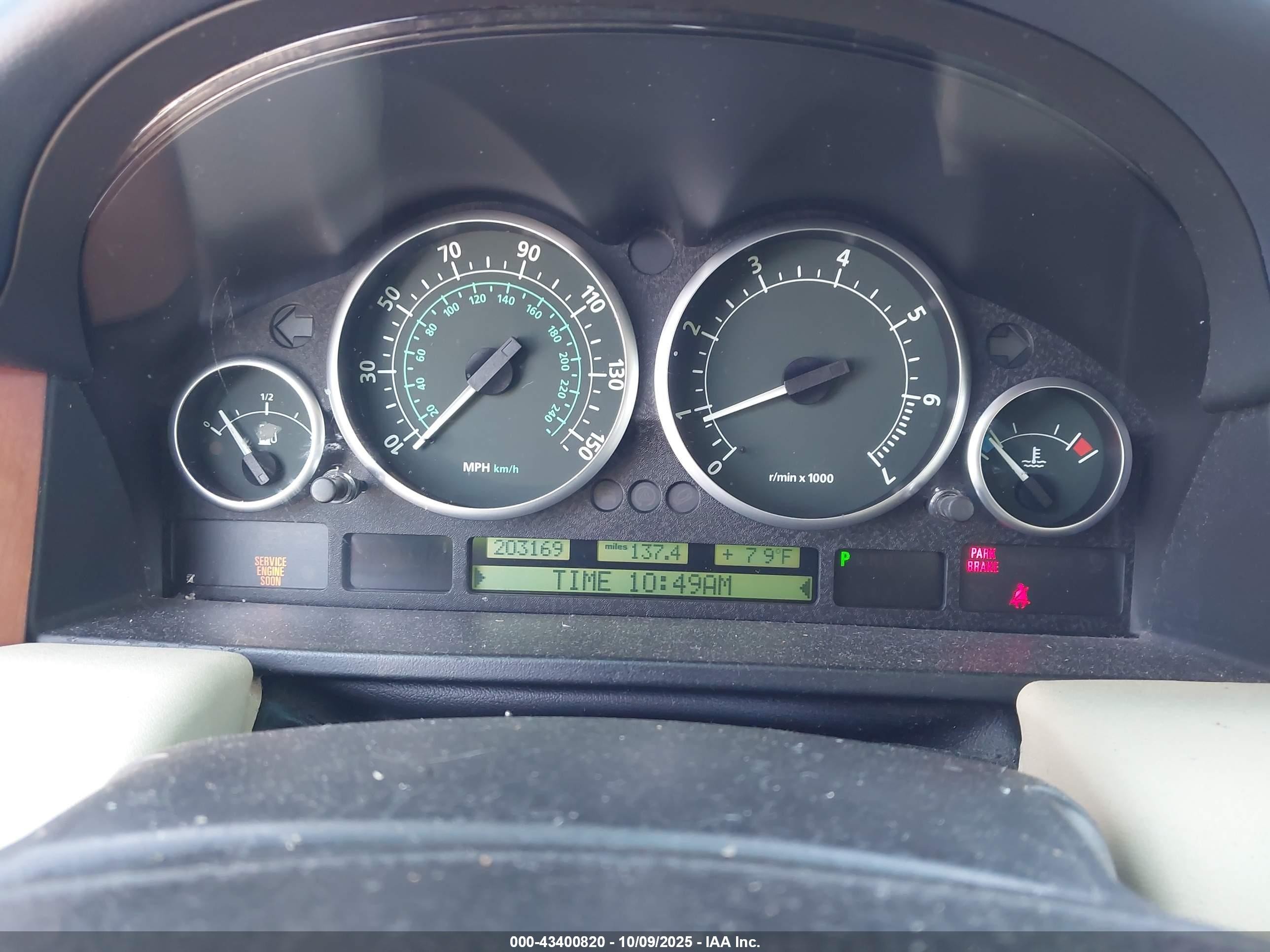 2005 Land Rover Range Rover Hse Серебряный vin: SALMF11485A197923