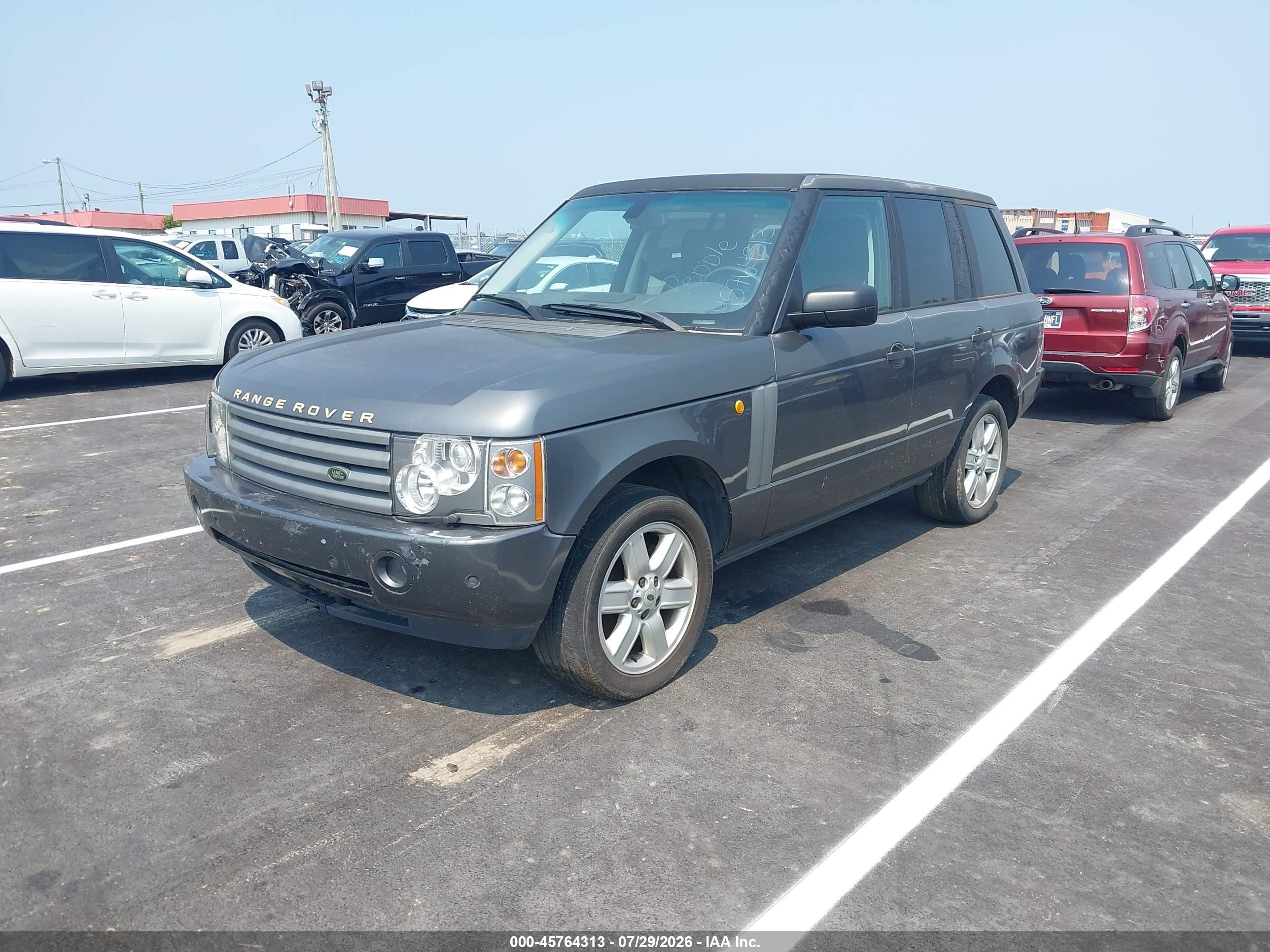 2005 Land Rover Range Rover Hse Gray vin: SALMF11495A195307