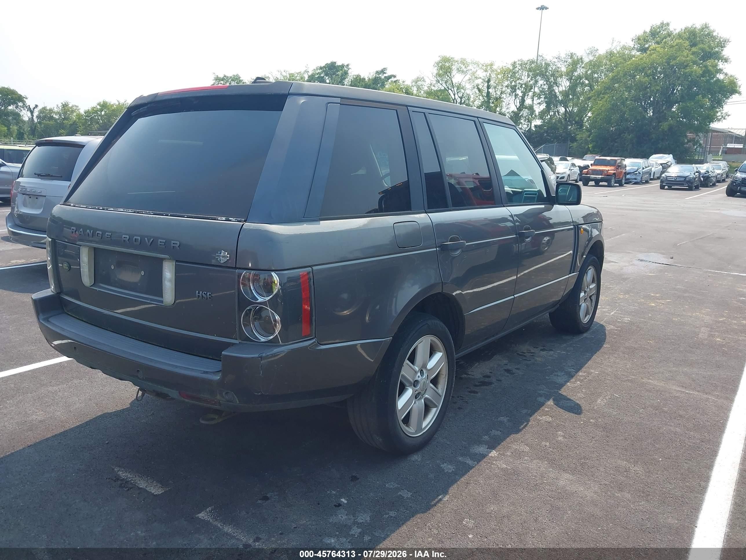 2005 Land Rover Range Rover Hse Gray vin: SALMF11495A195307