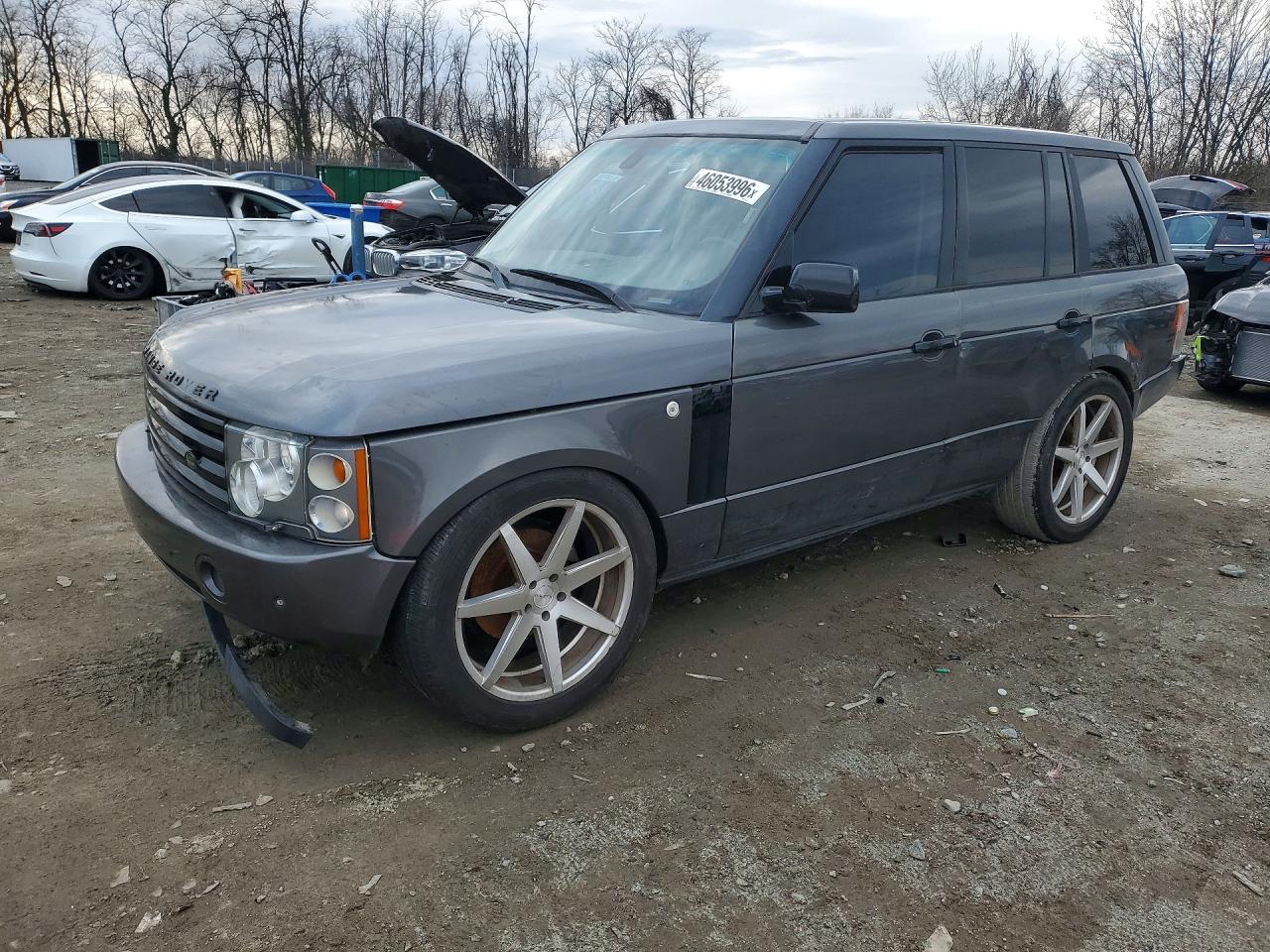 2004 Land Rover Range Rover Hse Gray vin: SALMF114X4A173718
