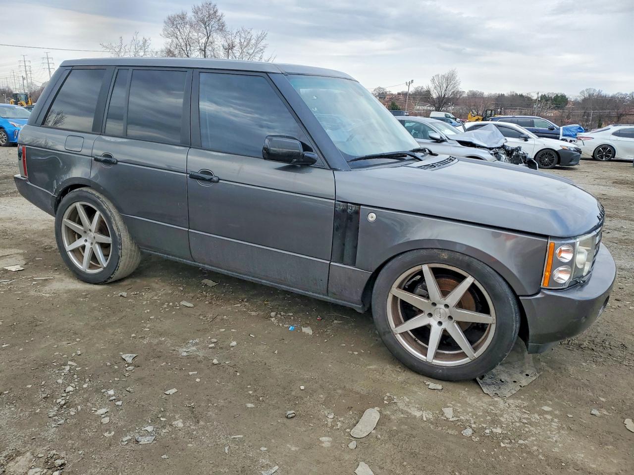 2004 Land Rover Range Rover Hse Gray vin: SALMF114X4A173718