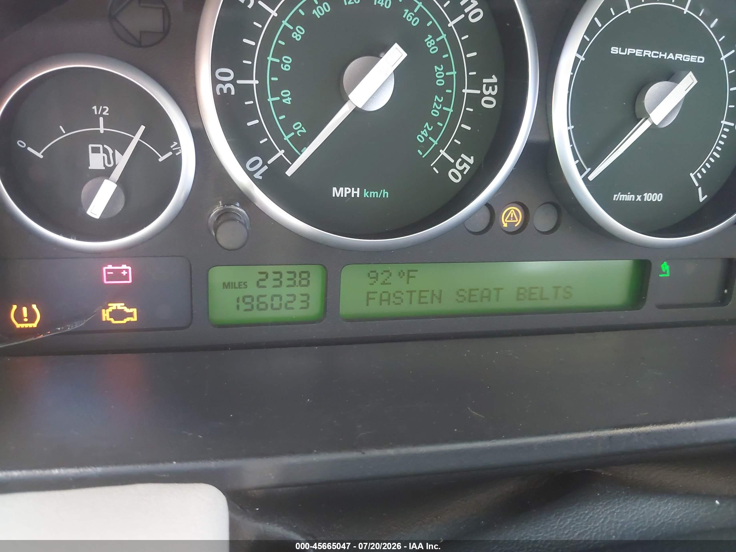 2006 Land Rover Range Rover Supercharged Black vin: SALMF13426A202080