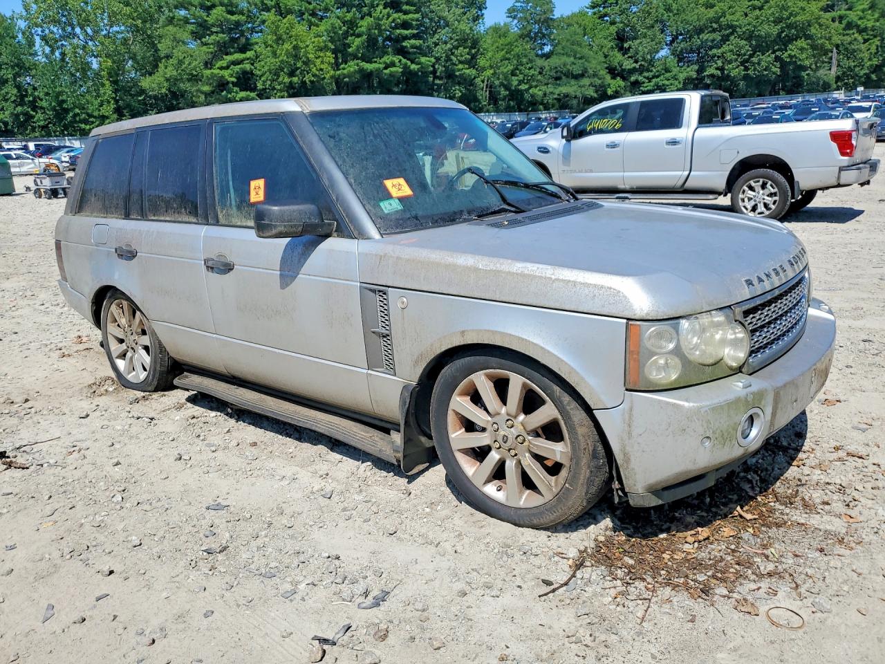 2006 Land Rover Range Rover Supercharged Серебряный vin: SALMF13426A216884