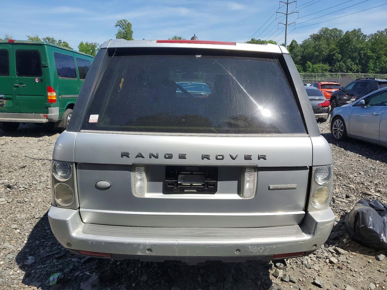 2006 Land Rover Range Rover Supercharged Silver vin: SALMF13436A214772