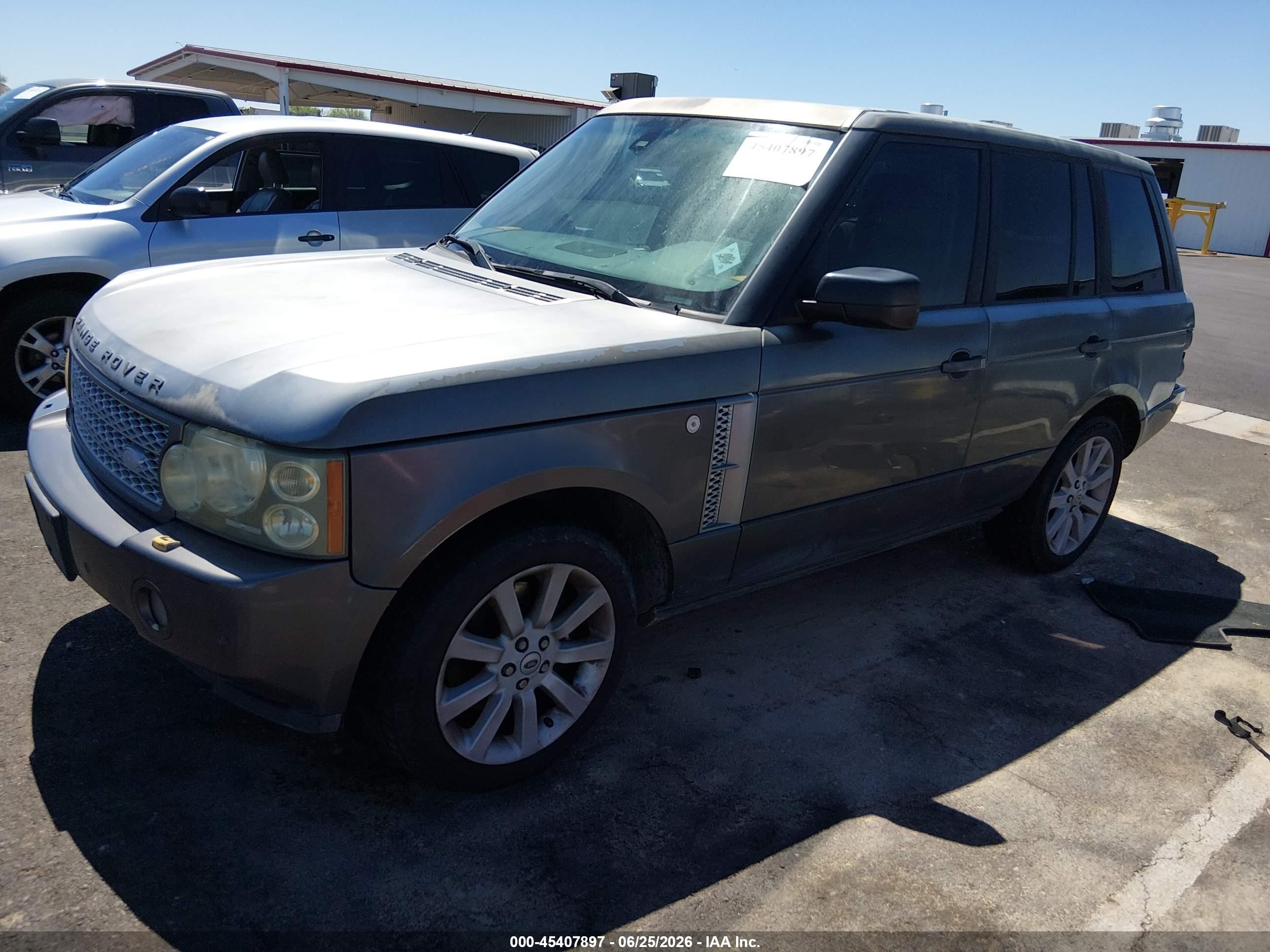2006 Land Rover Range Rover Supercharged Gray vin: SALMF13456A205183