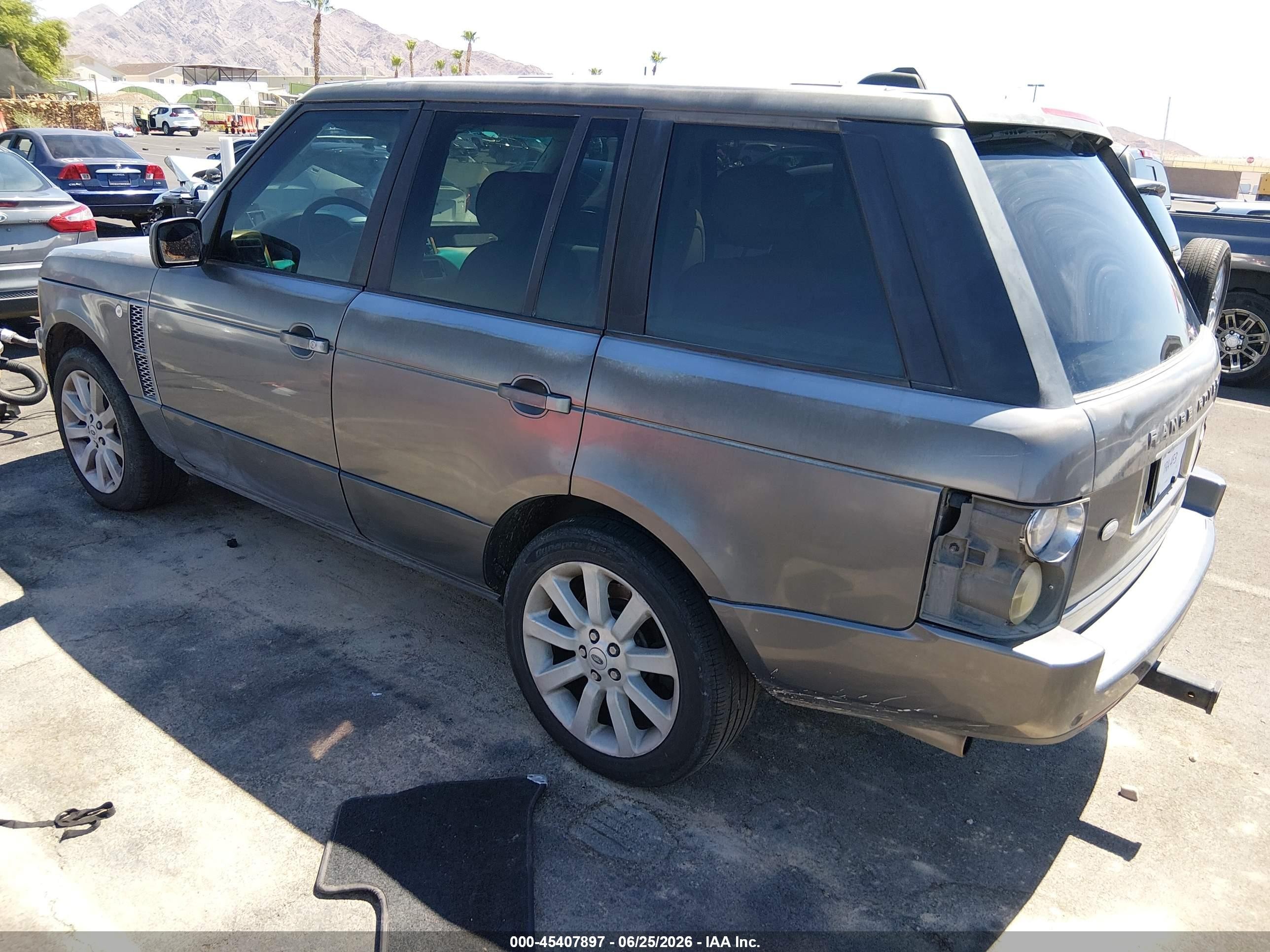 2006 Land Rover Range Rover Supercharged Gray vin: SALMF13456A205183