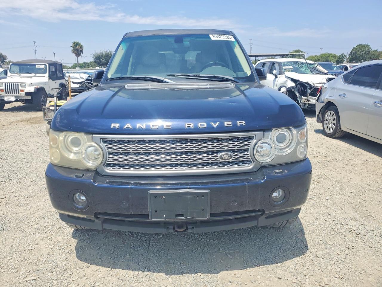 2008 Land Rover Range Rover Supercharged Blue vin: SALMF13458A263667