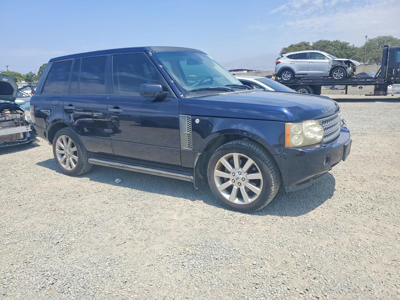 2008 Land Rover Range Rover Supercharged Blue vin: SALMF13458A263667