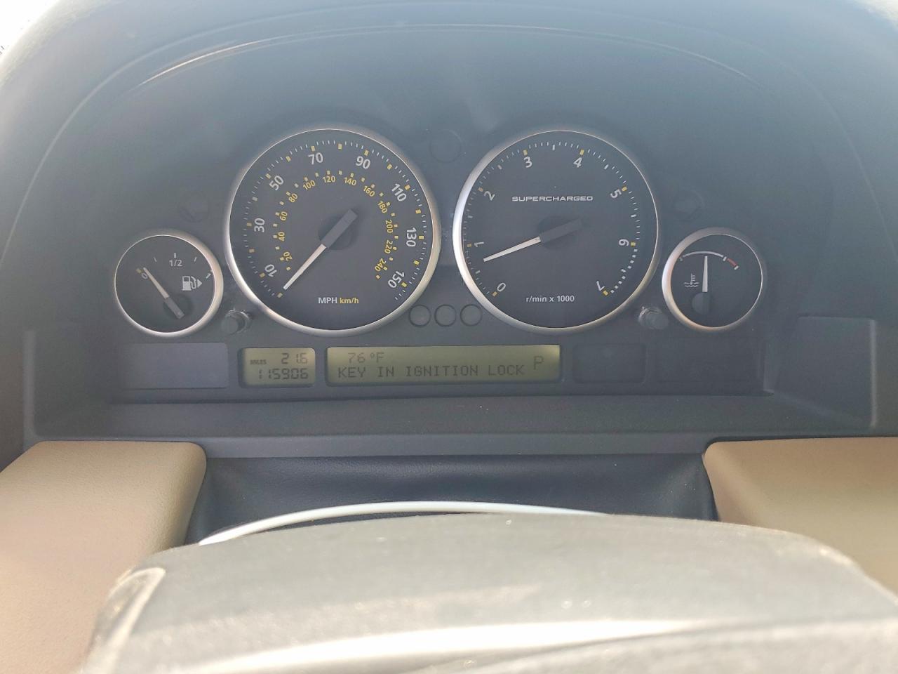 2008 Land Rover Range Rover Supercharged Blue vin: SALMF13458A263667
